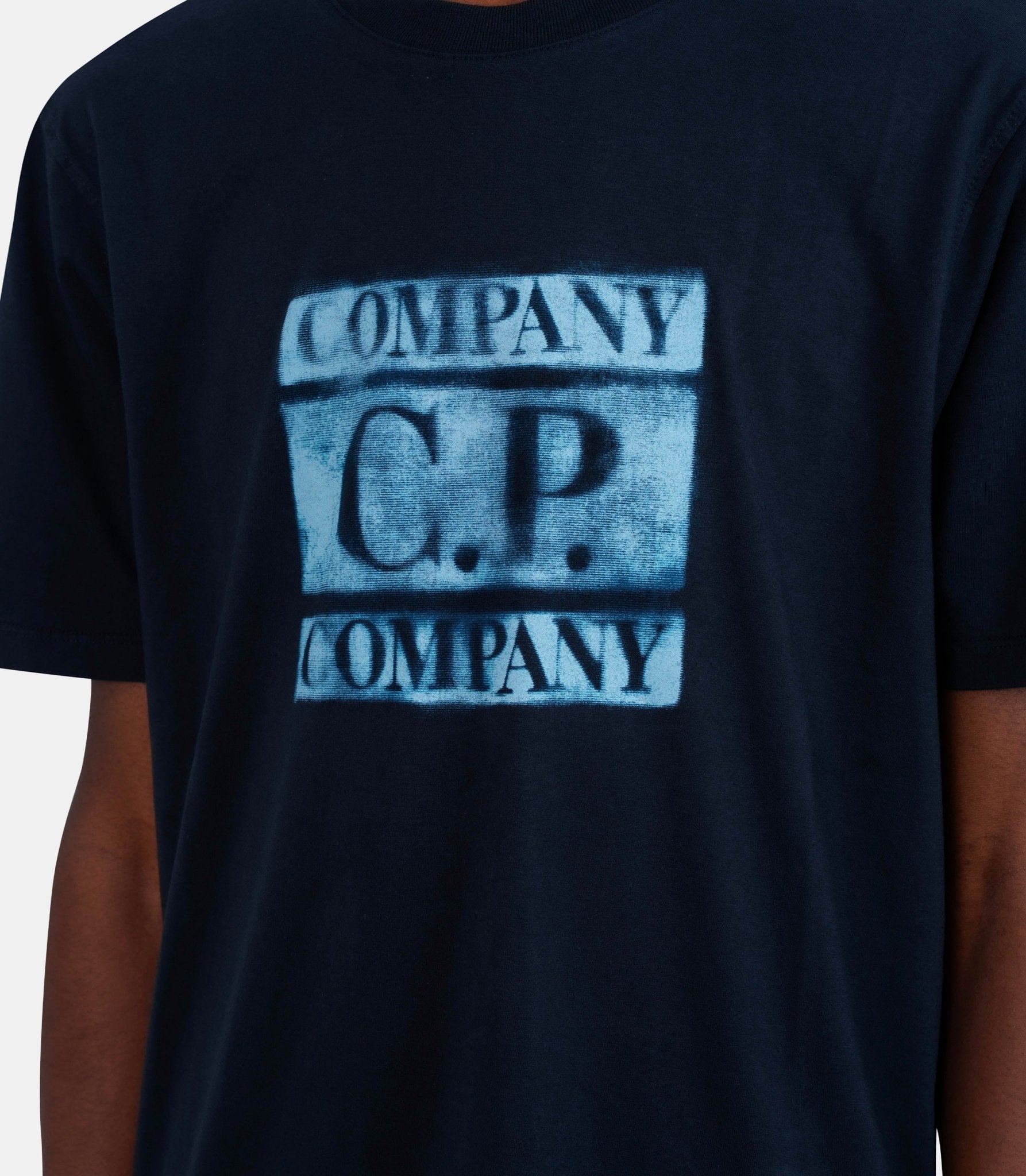 T-shirt logo central à manches courtes - 20CMTS141A-110579W-888-S - C.p. company