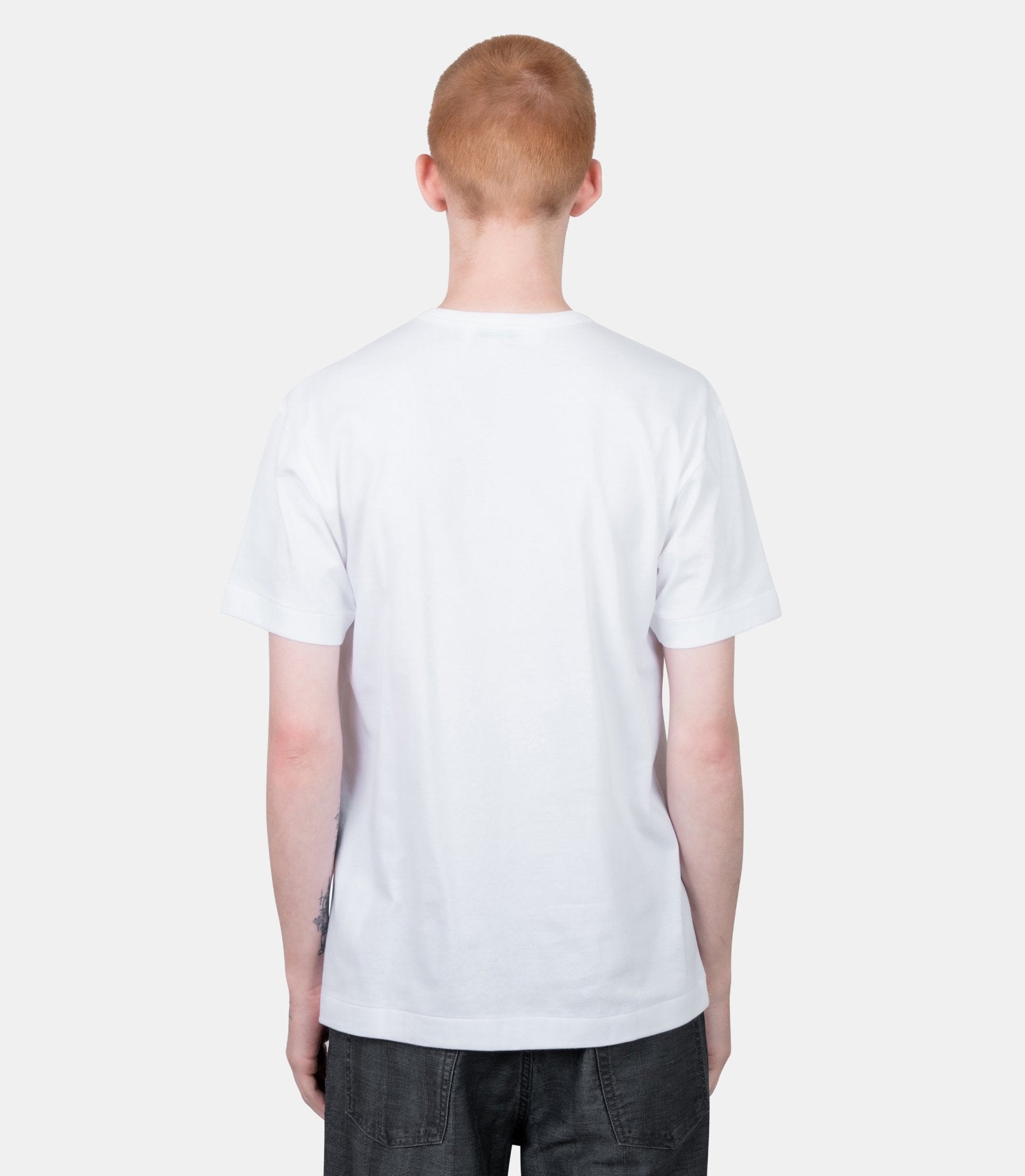 T-shirt logo imprimé cœur noir - AX-T348-051-1-6-S - Comme des garçons play