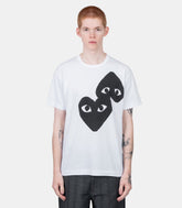 T-shirt logo imprimé cœur noir - AX-T348-051-1-6-S - Comme des garçons play
