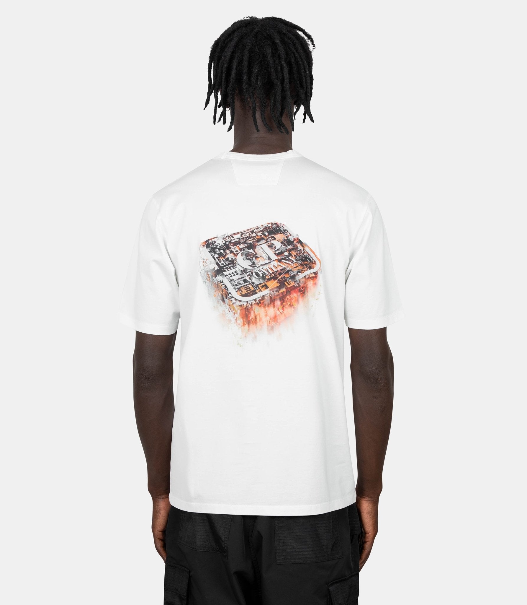 T-shirt logo imprimé - 19CLTS054A - 006370W - 103 - S - C.P. company metropolis series