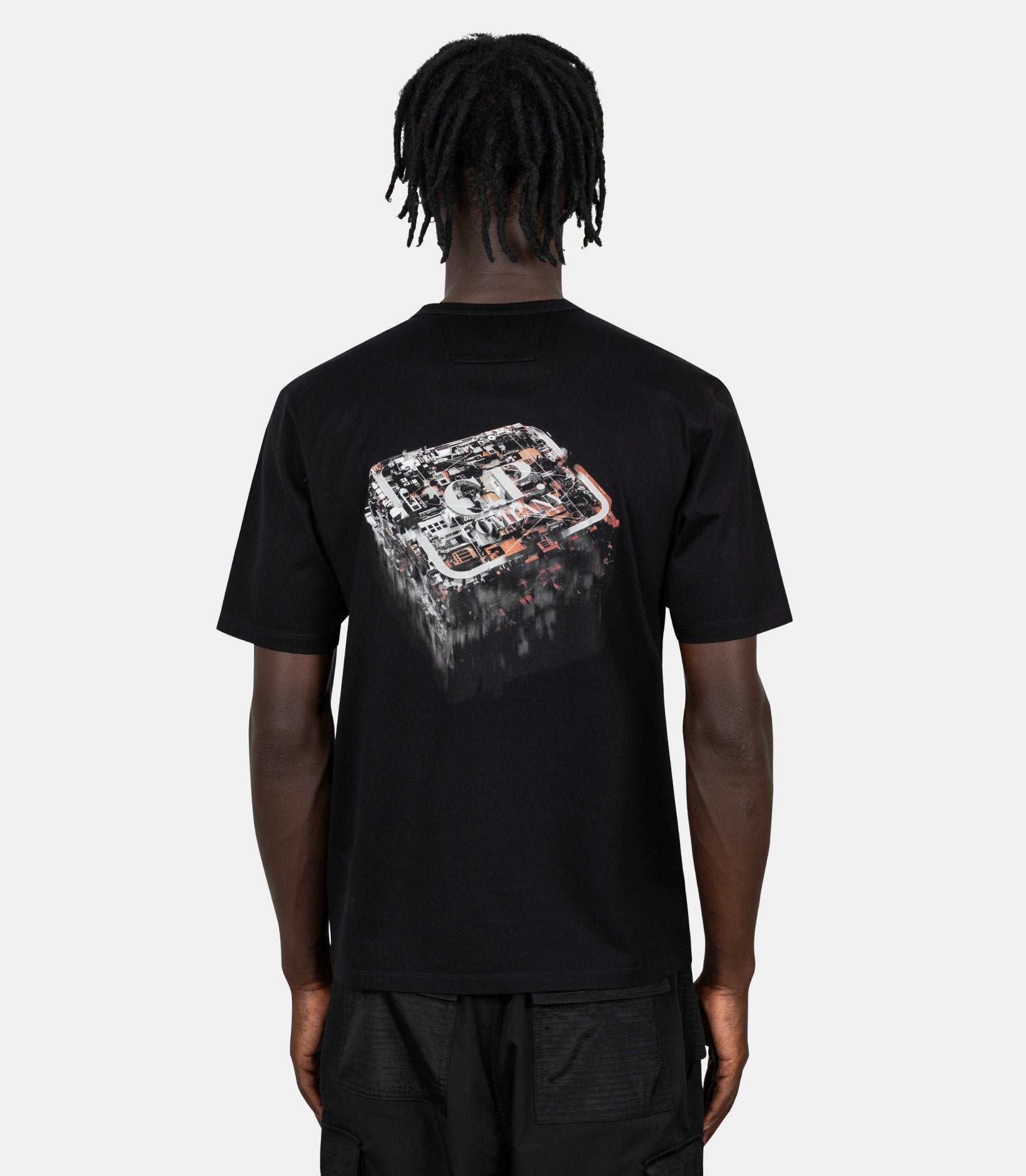 T-shirt logo imprimé - 19CLTS054A - 006370W - 999 - S - C.P. company metropolis series