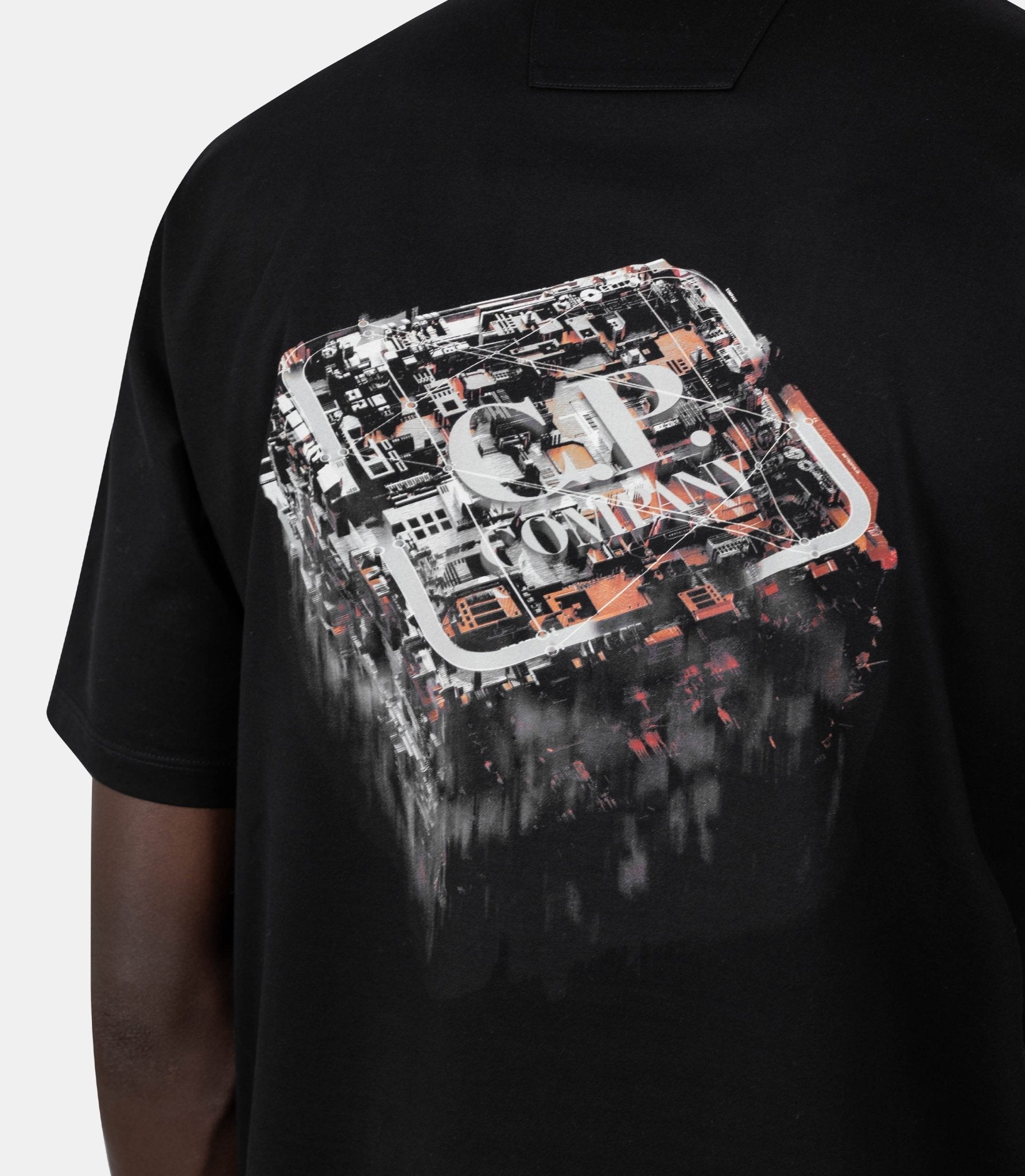 T-shirt logo imprimé - 19CLTS054A - 006370W - 999 - S - C.p. company metropolis series