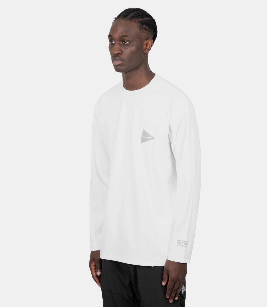 T-shirt logo manche longue blanc - 5744164123 - 030 - ss24 - m - And wander