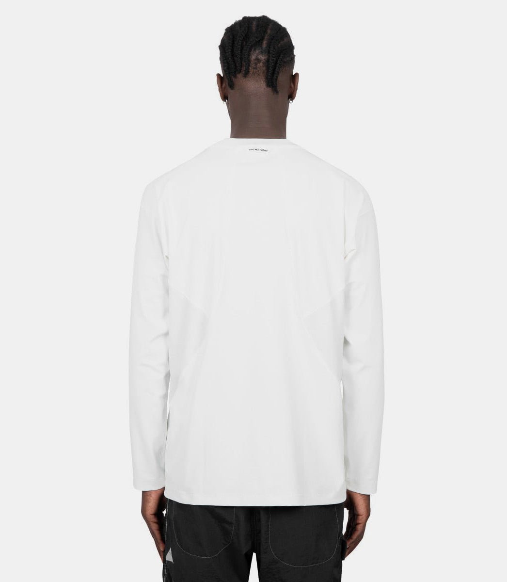T-shirt logo manche longue blanc - 5744164123 - 030 - ss24 - m - And wander