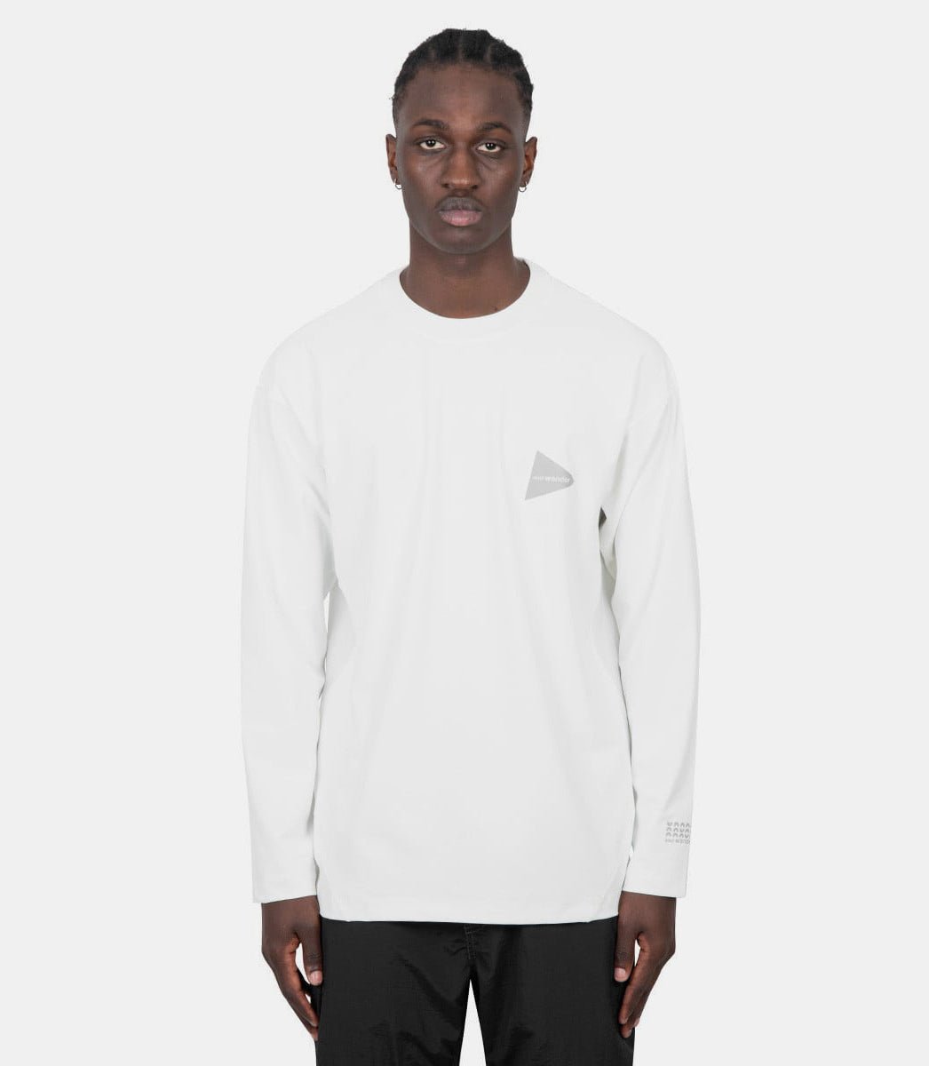 T-shirt logo manche longue blanc - 5744164123 - 030 - ss24 - m - And wander