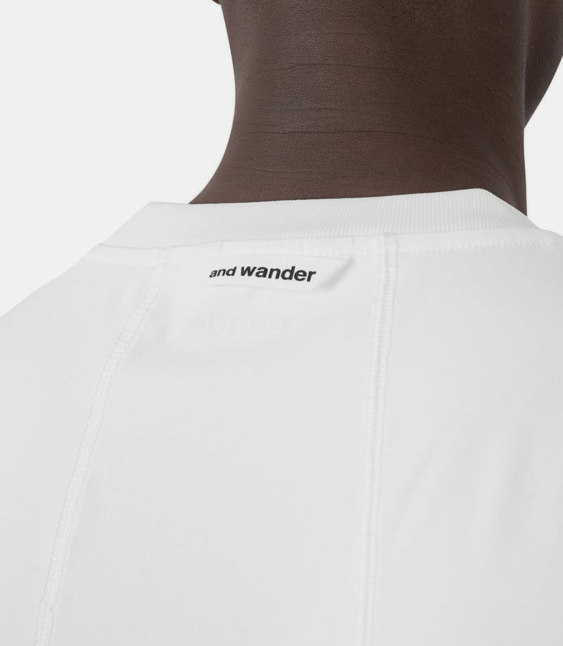 T-shirt logo manche longue blanc - 5744164123 - 030 - ss24 - m - And wander