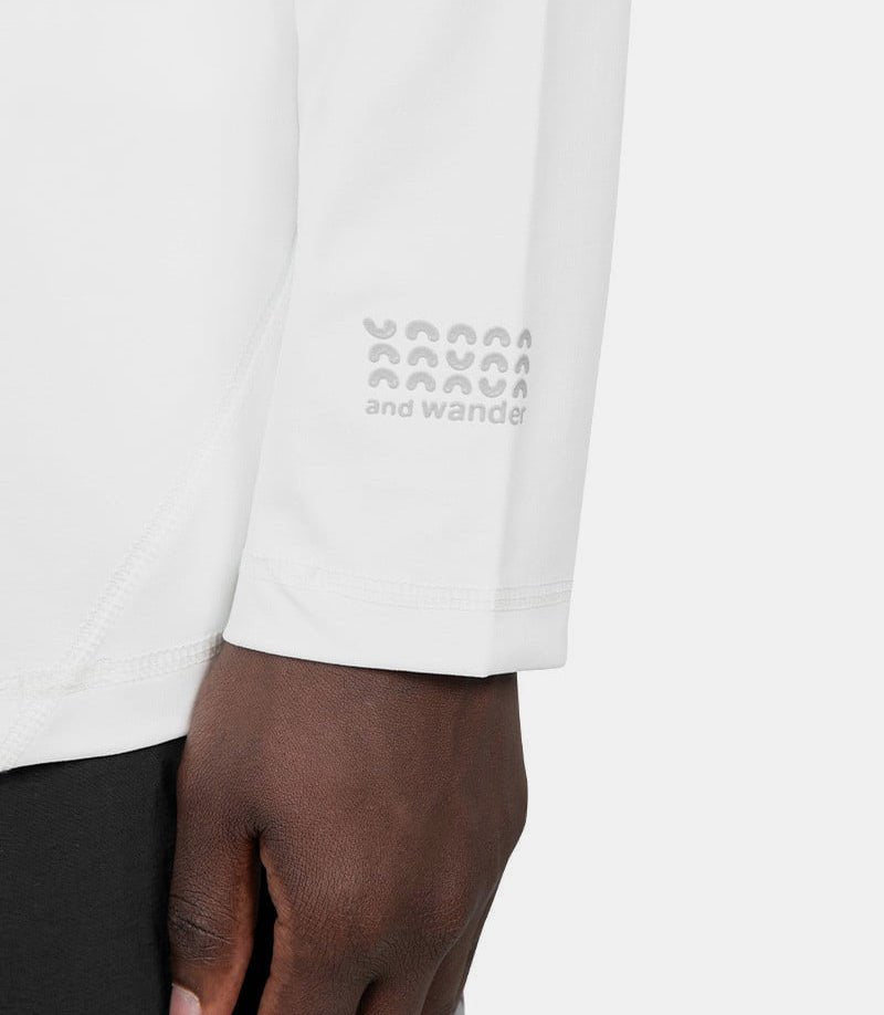 T-shirt logo manche longue blanc - 5744164123 - 030 - ss24 - m - And wander