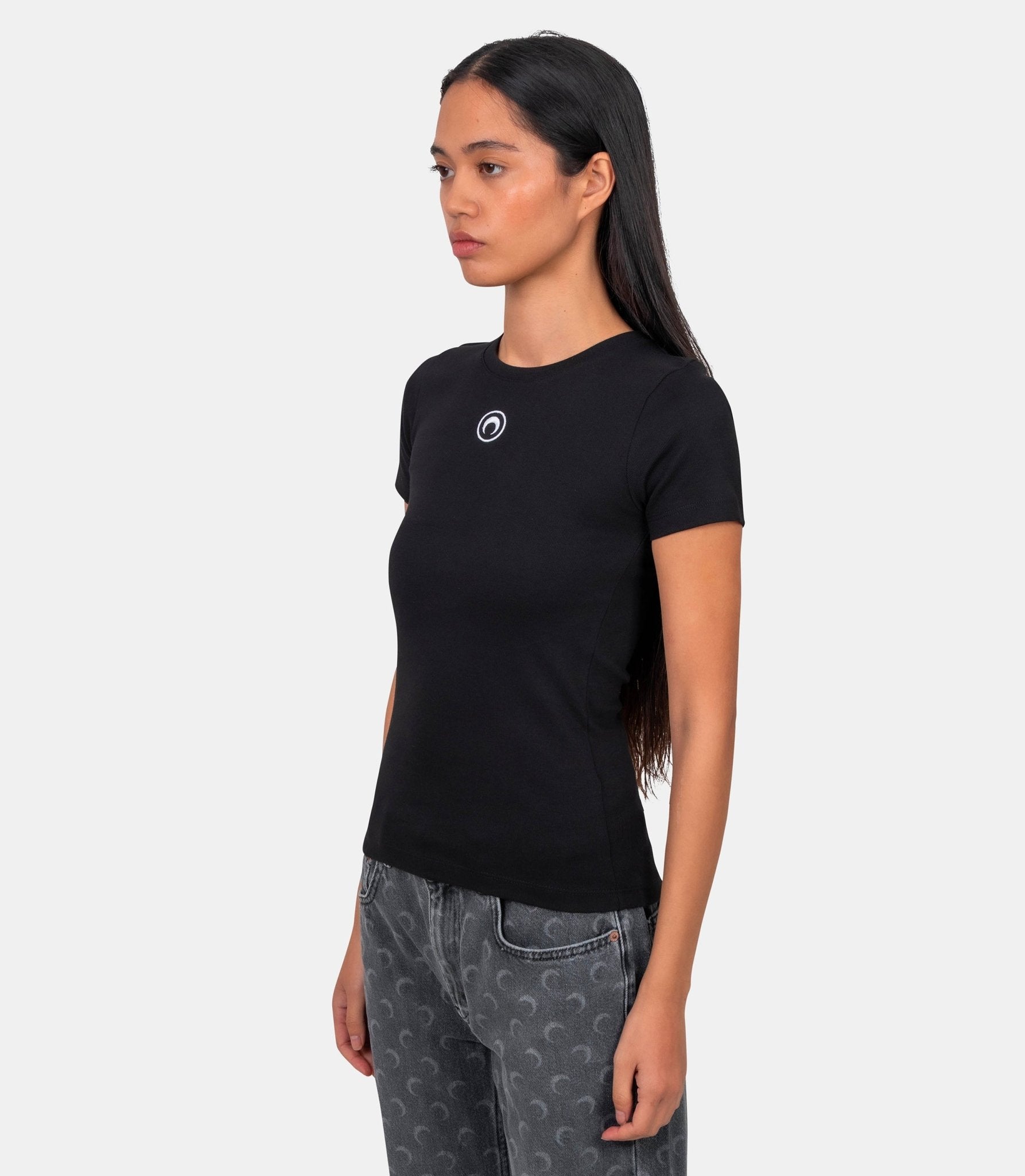 T-shirt logo moon - WTT012ACJER0008-CJER0008-N-XS - Marine serre