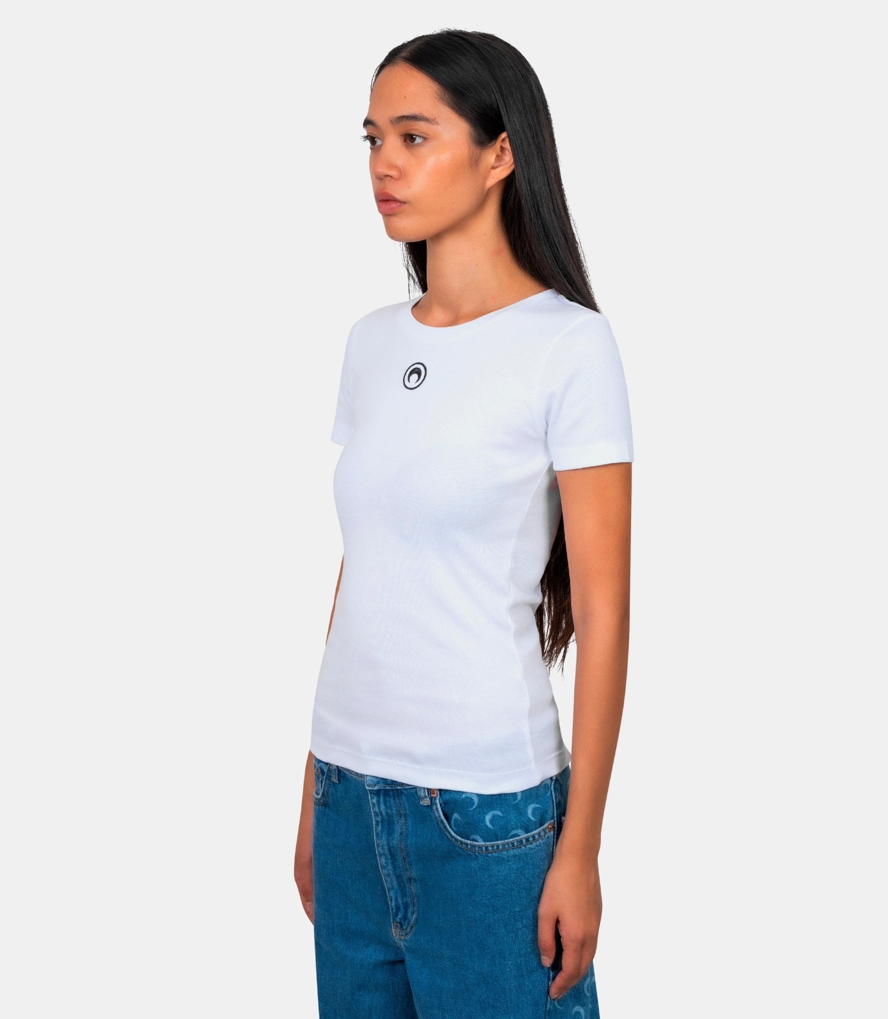 T-shirt logo moon - WTT012ACJER0008 - CJER0008 - XS - Marine serre