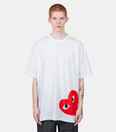 T-shirt logo play rouge oversize - AX-T349-051-1-5-S - Comme des garçons play