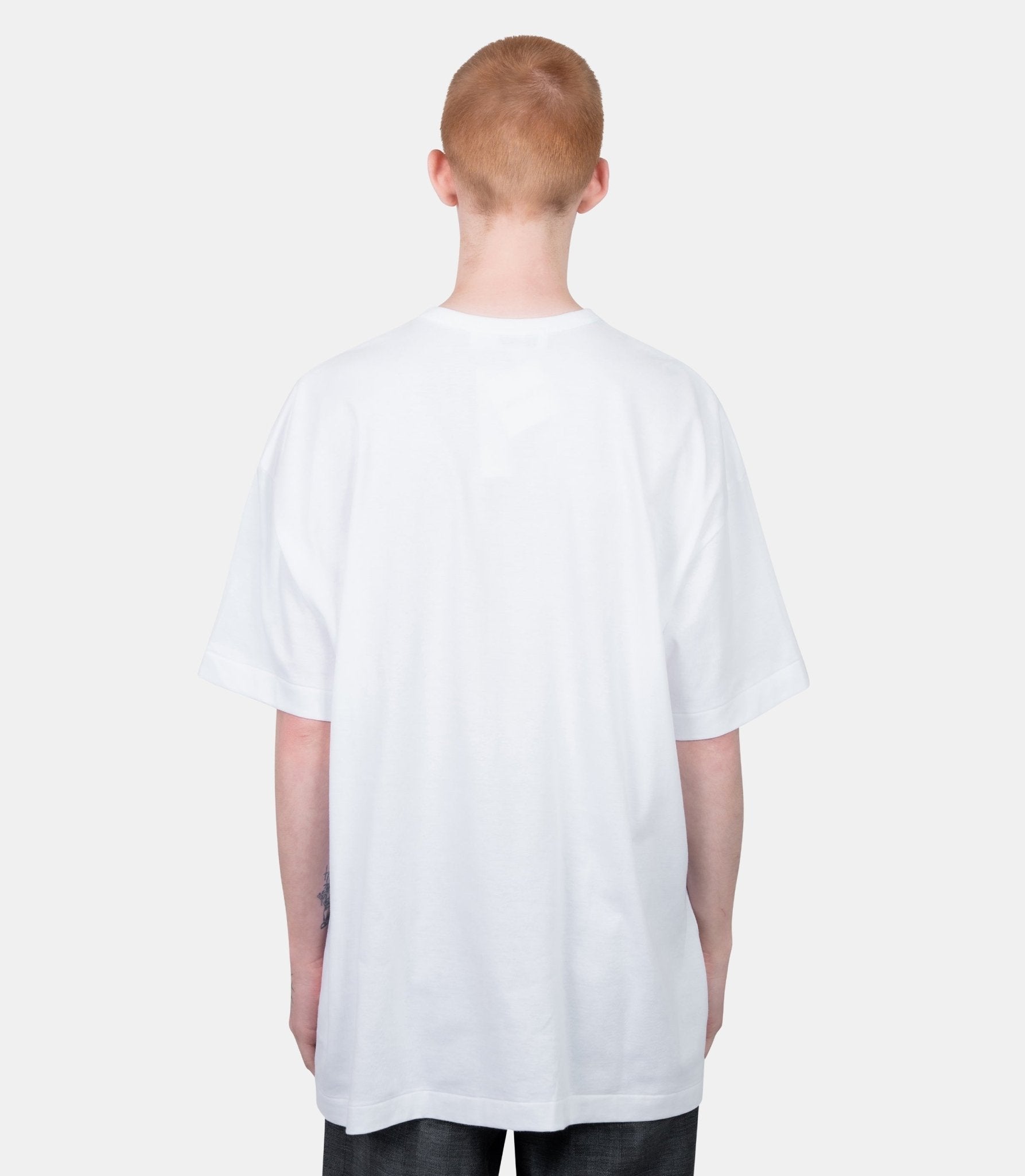 T-shirt logo play rouge oversize - AX-T349-051-1-5-S - Comme des garçons play