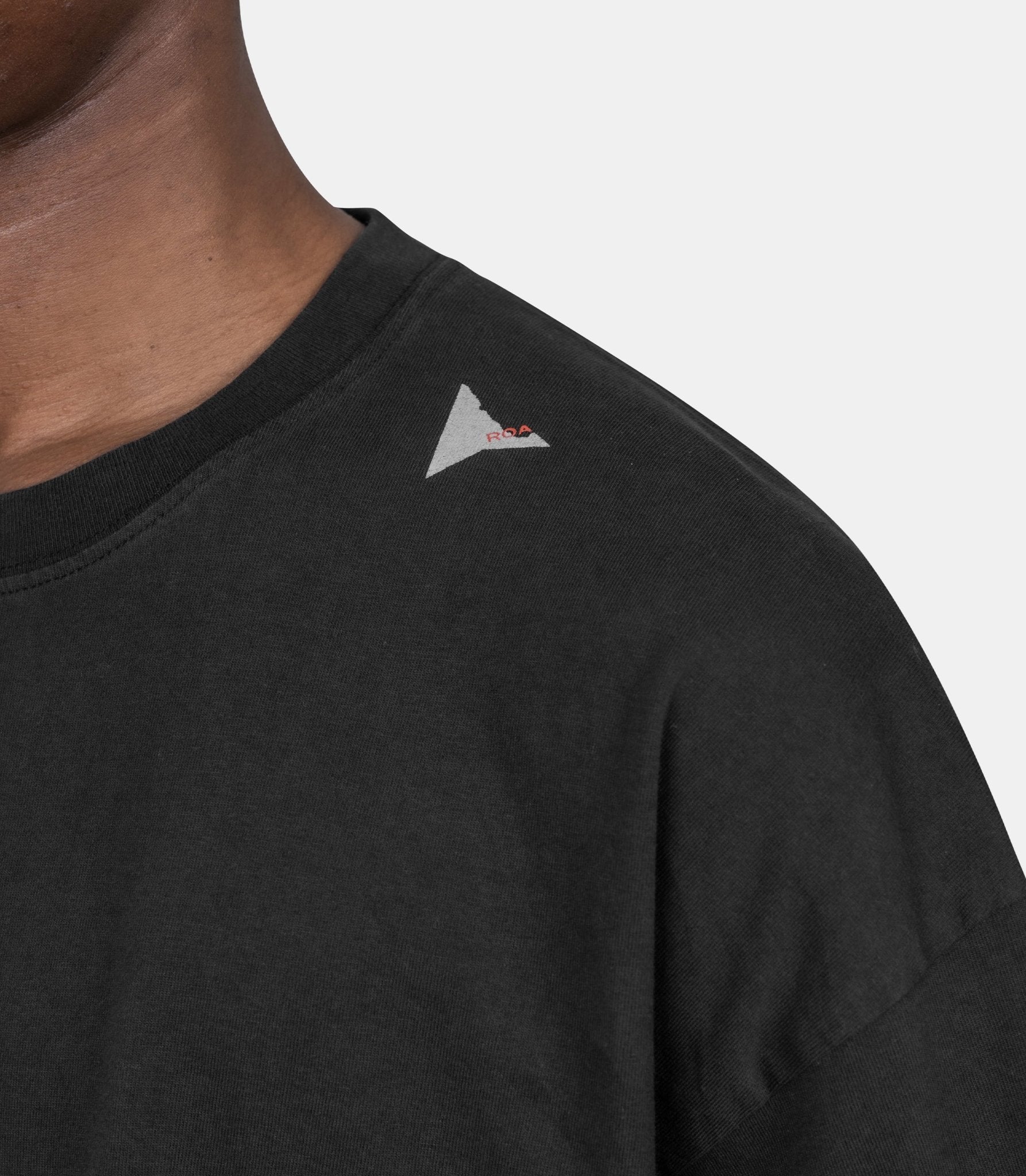 T-shirt logo - YBUW011JY01-BLK0020-S - Roa