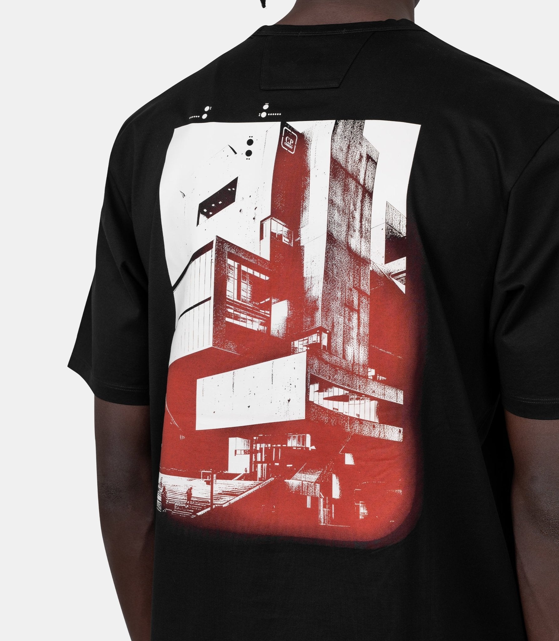 T-shirt logo vertical - 19CLTS057A - 006370W - 999 - S - C.p. company metropolis series