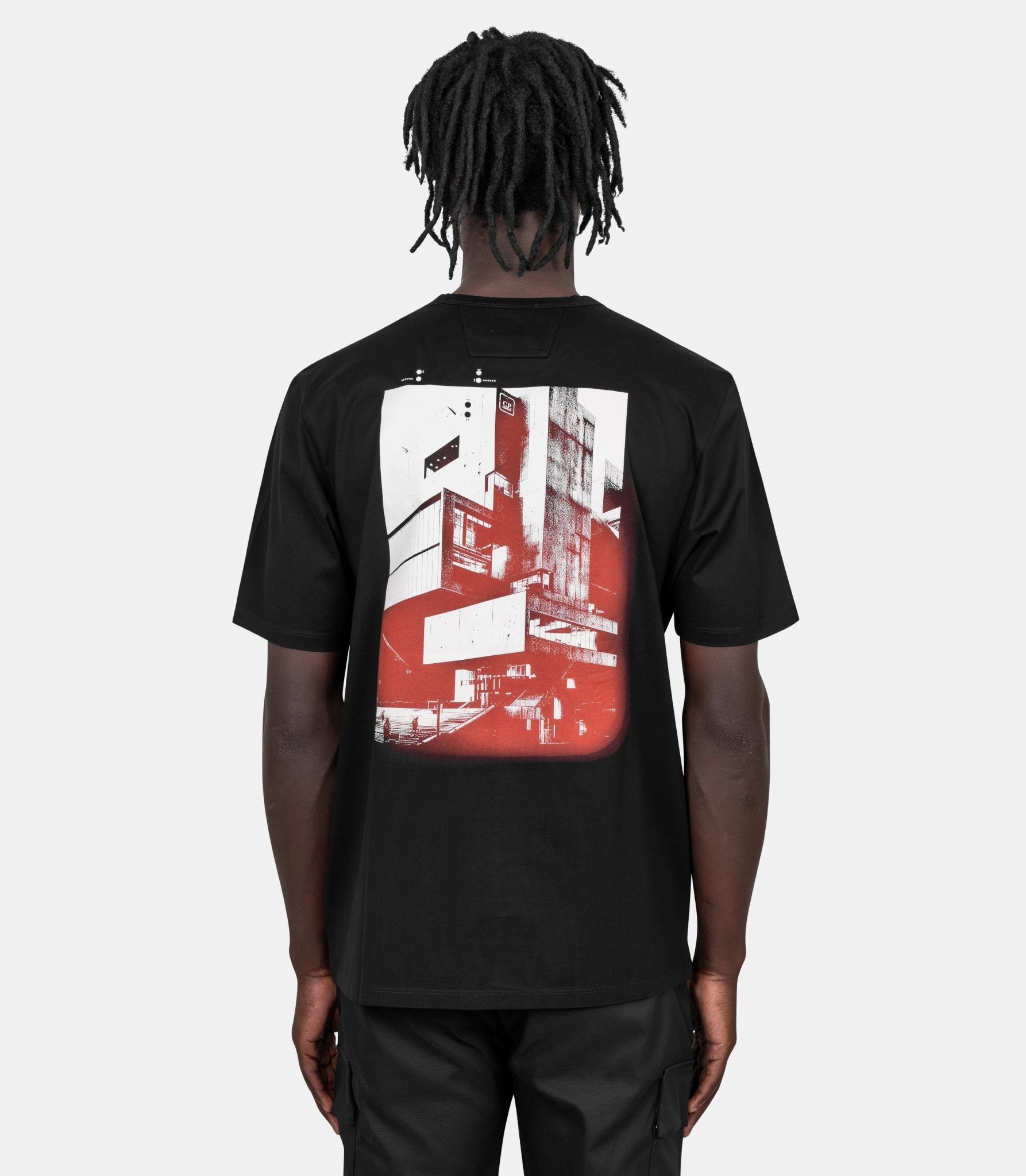 T-shirt logo vertical - 19CLTS057A - 006370W - 999 - S - C.p. company metropolis series