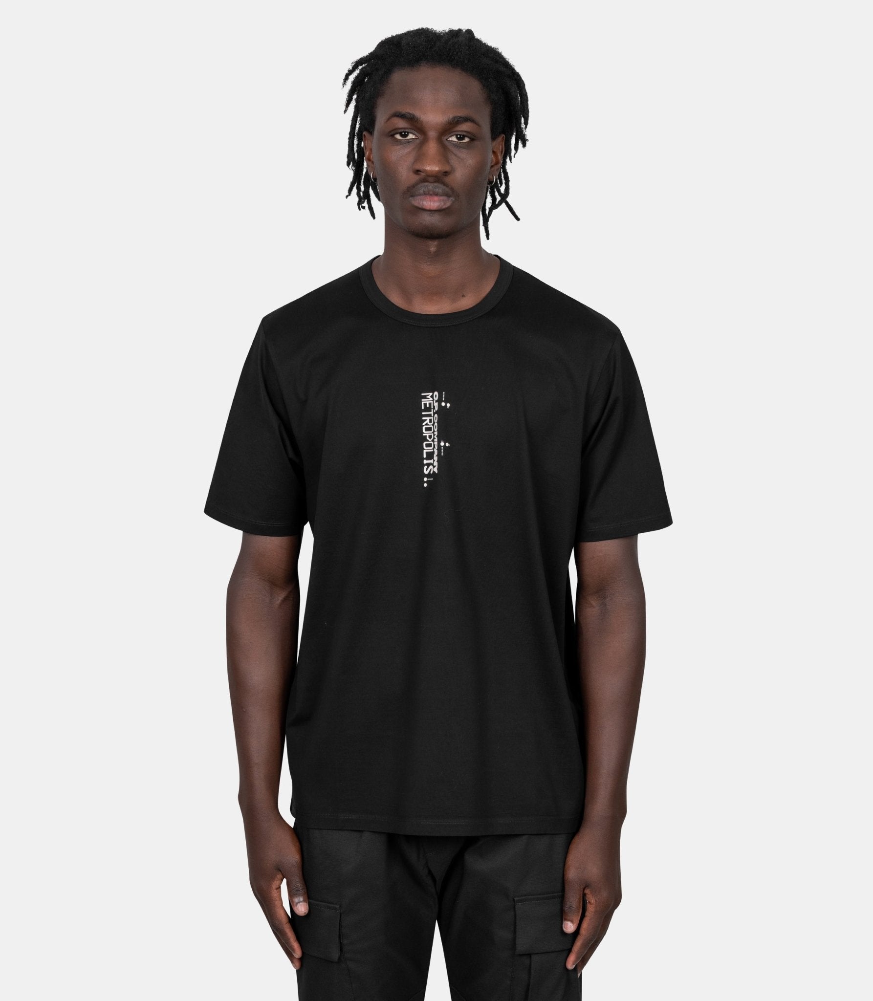 T-shirt logo vertical - 19CLTS057A - 006370W - 999 - S - C.p. company metropolis series