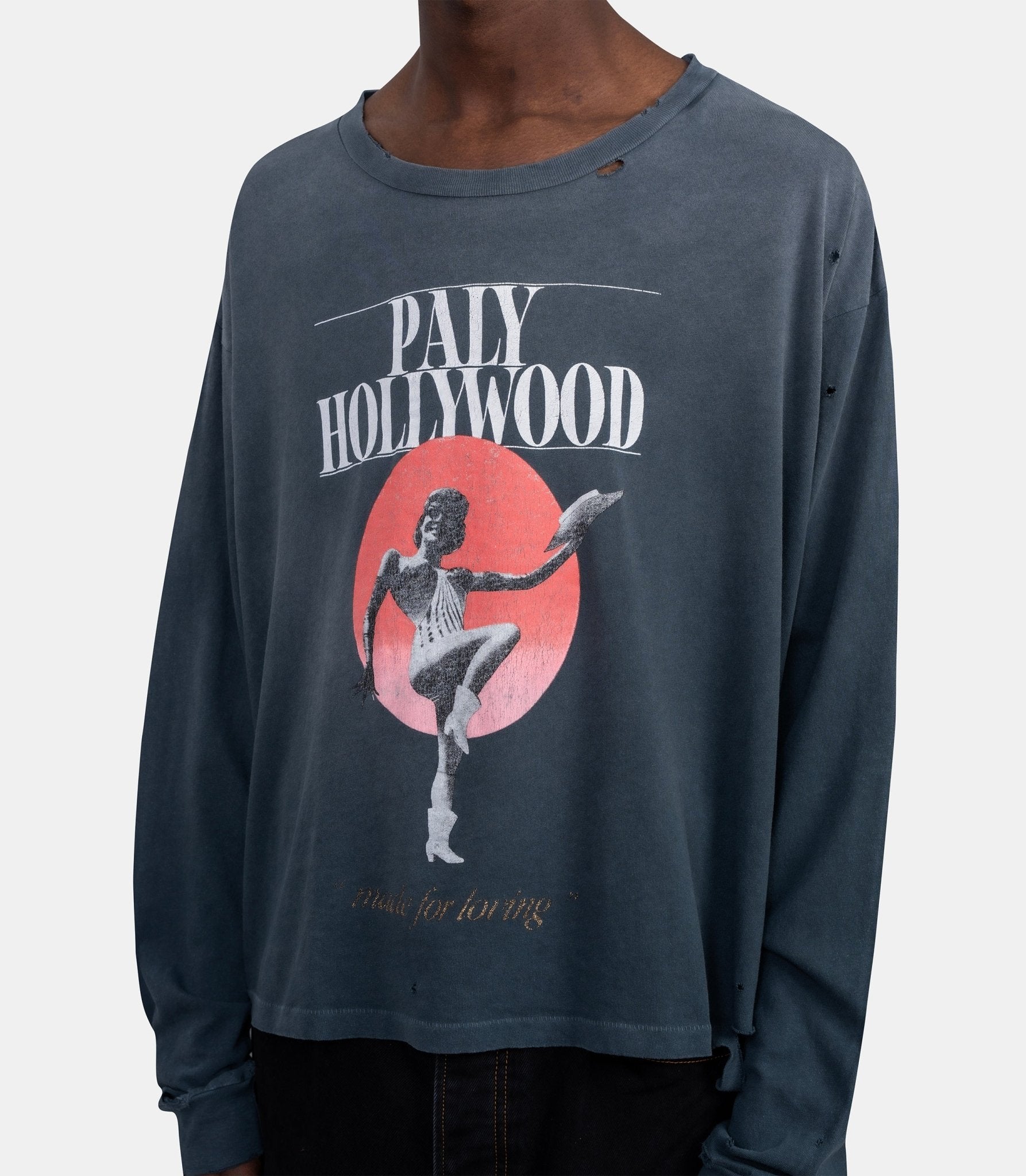 T-shirt l/s myra breckenbridge - 3U003Q1010BLK-S - Paly hollywood