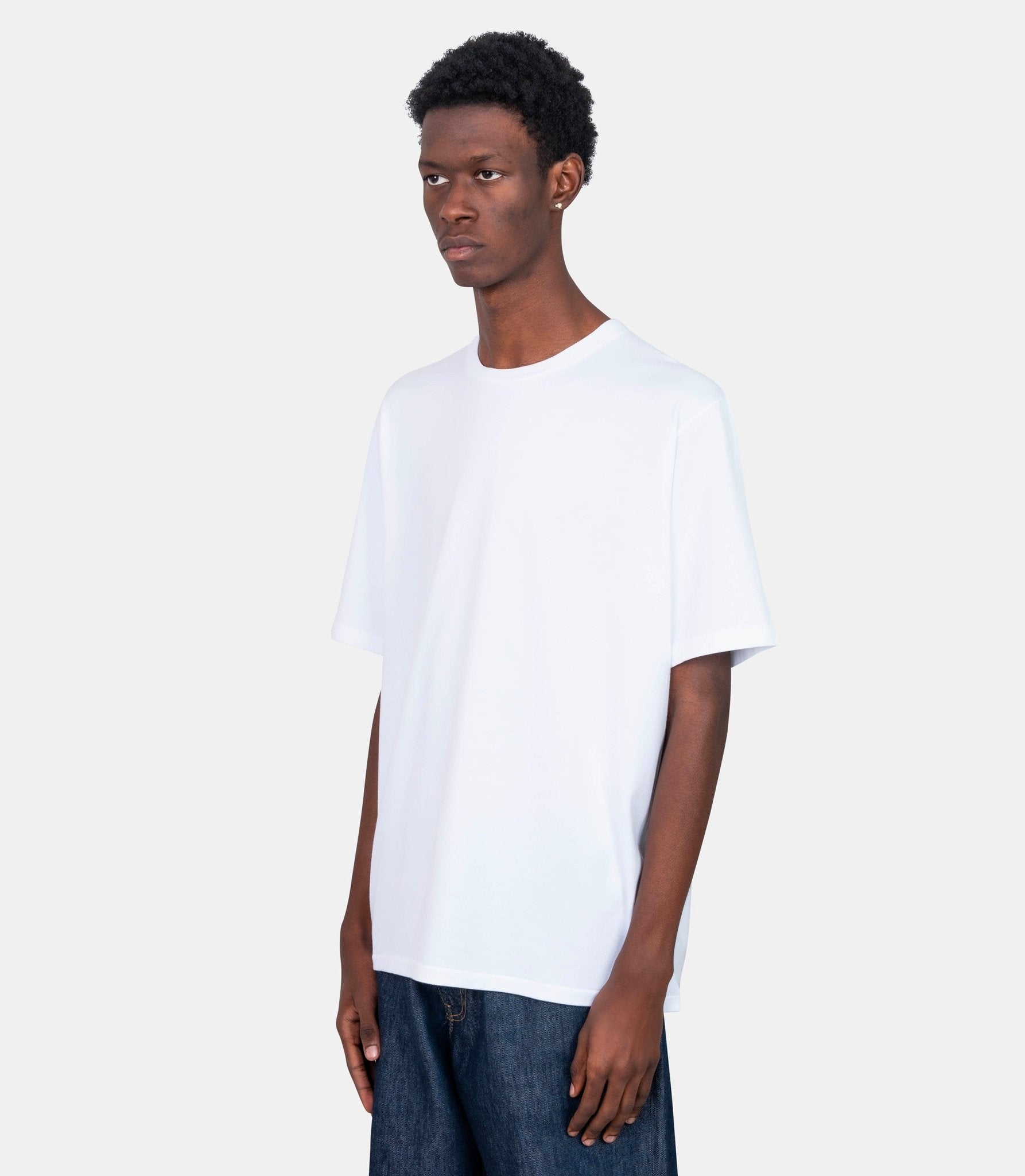 T-shirt luster plaiting - A00P02GT - white - 4 - Auralee