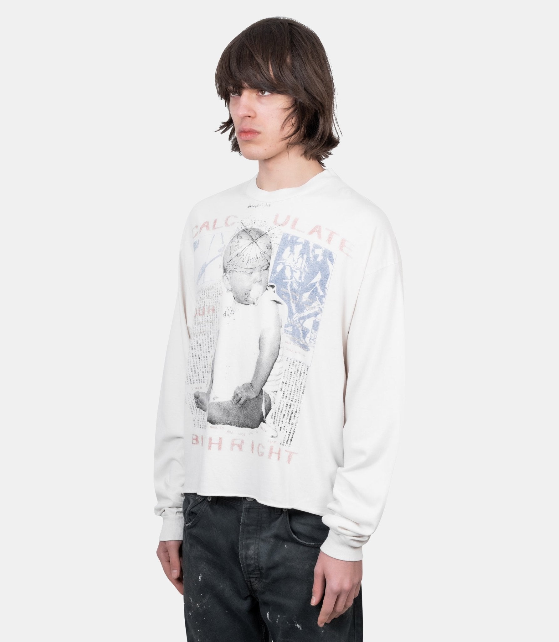 T-shirt manches longues calculate your birthright - 010-892-S - Enfants riches déprimés