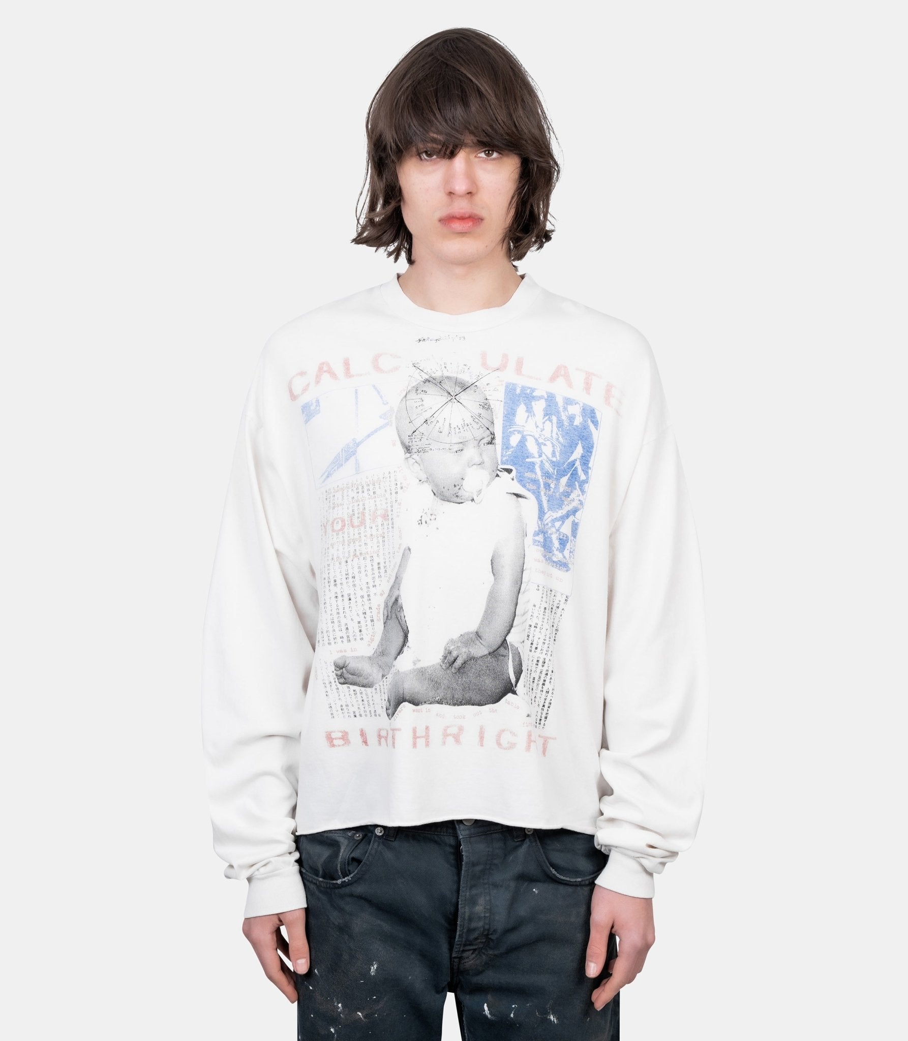 T-shirt manches longues calculate your birthright - 010-892-S - Enfants riches déprimés