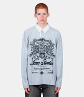 T-shirt manches longues col polo - CL0396-COLD GREY-XS - Acne studios