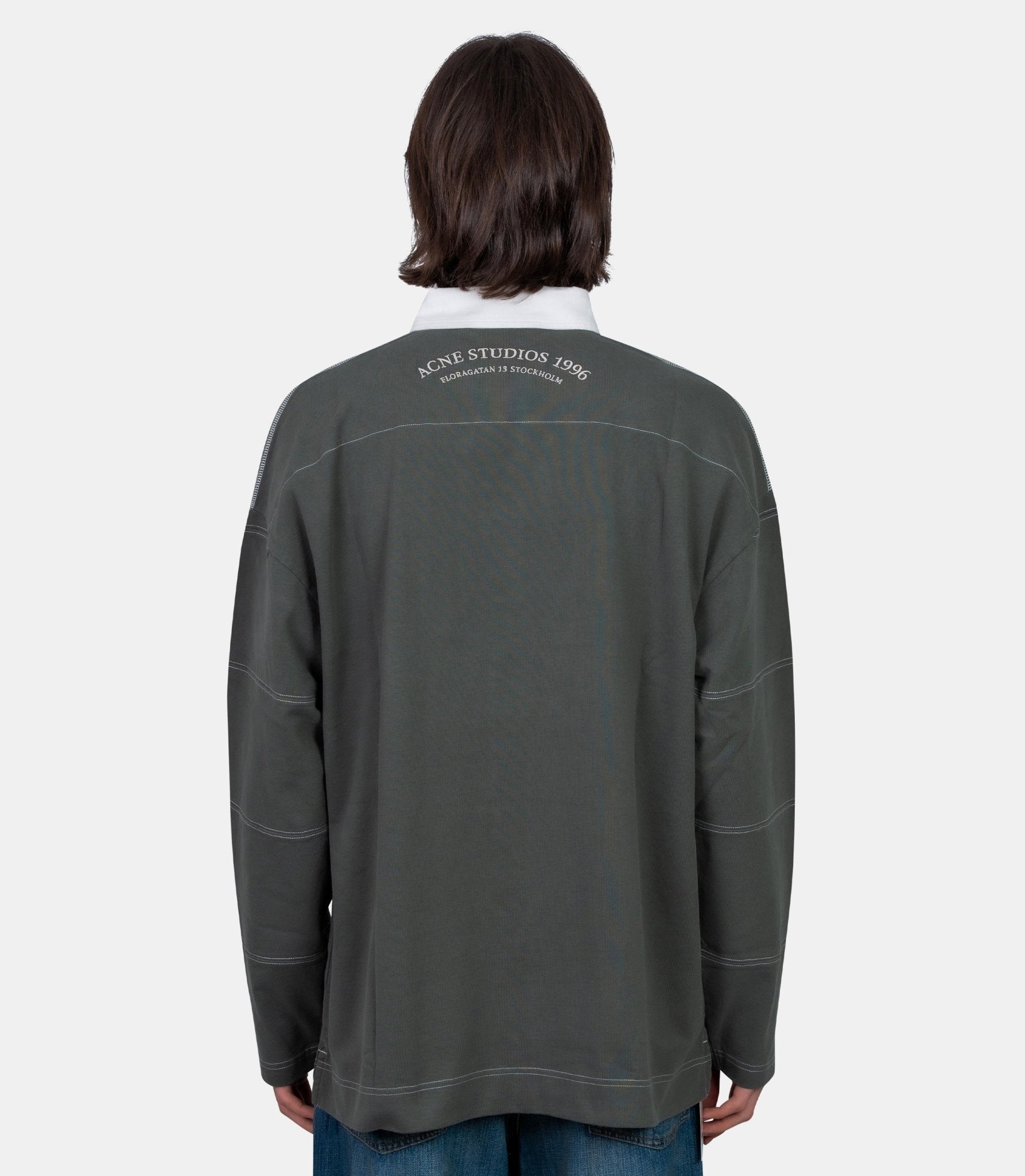 T-shirt manches longues col polo - CL0396-DSQ-S - Acne studios