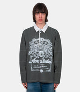 T-shirt manches longues col polo - CL0396-DSQ-S - Acne studios