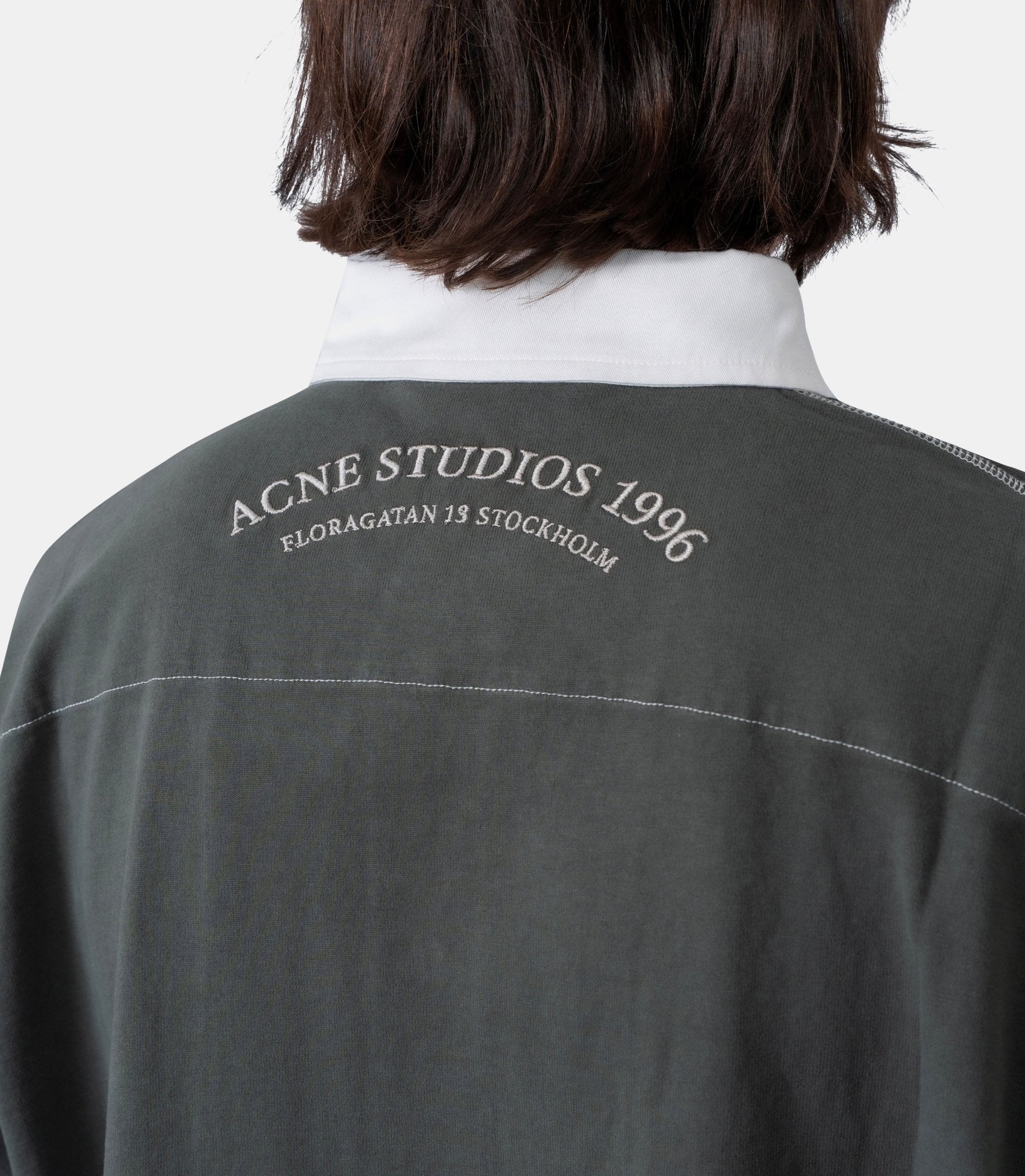 T-shirt manches longues col polo - CL0396-DSQ-S - Acne studios