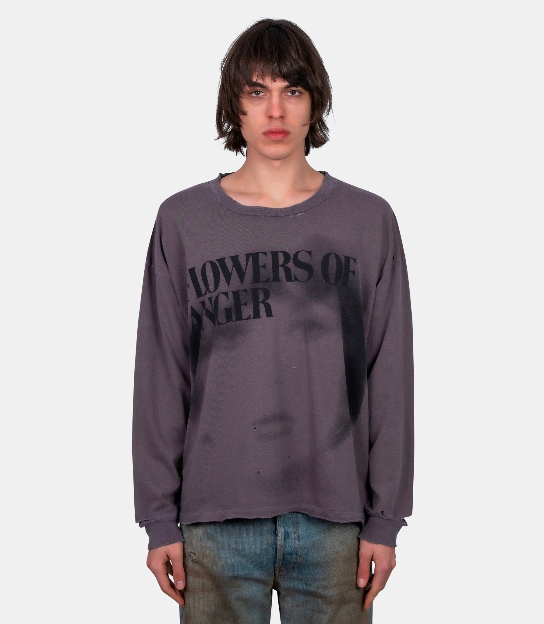 T-shirt manches longues flowers of anger - 010-890-M - Enfants riches déprimés