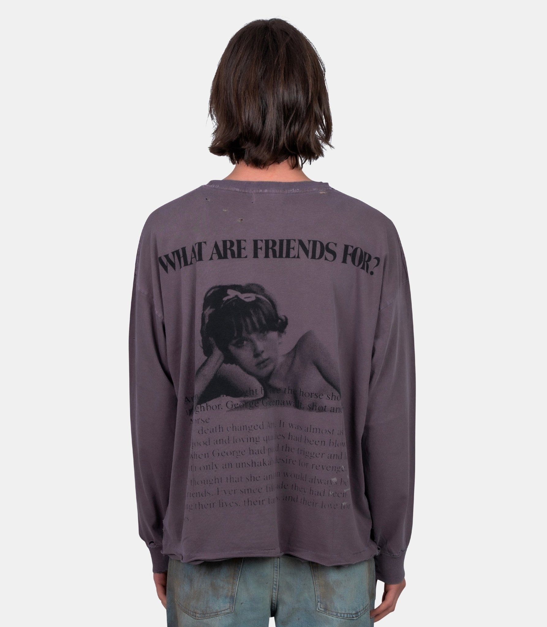 T-shirt manches longues flowers of anger - 010-890-M - Enfants riches déprimés