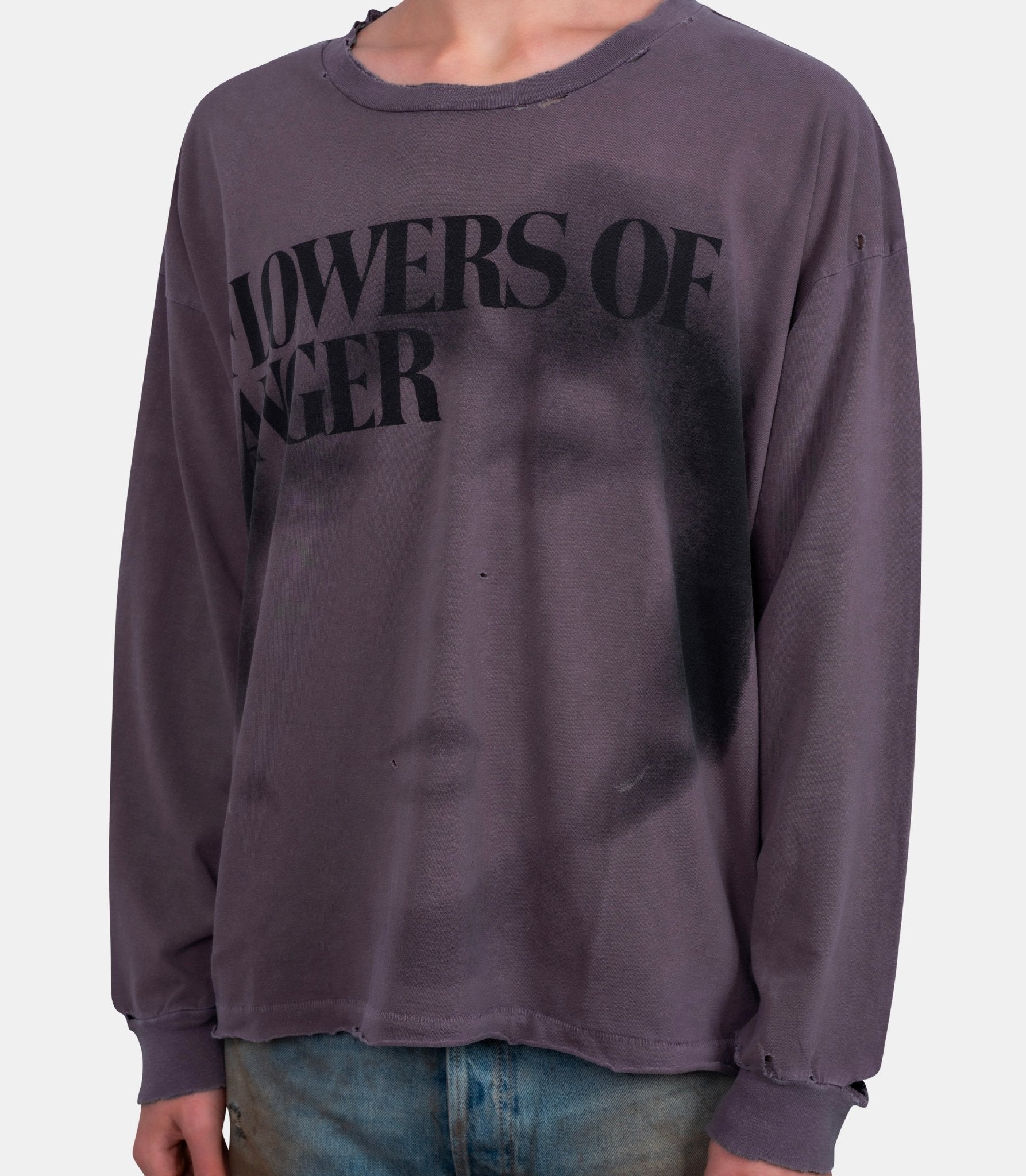 T-shirt manches longues flowers of anger - 010-890-M - Enfants riches déprimés