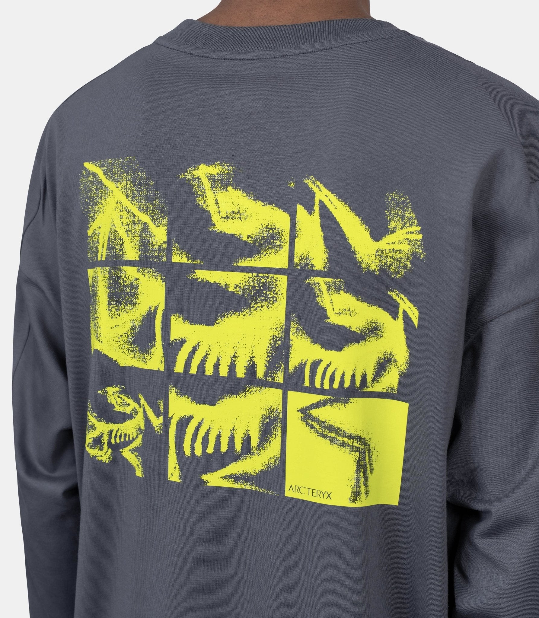 T-shirt manches longues kragg sl bird tile - X000009537-DK STRATUS/EUPHORIA-S - Arc'teryx