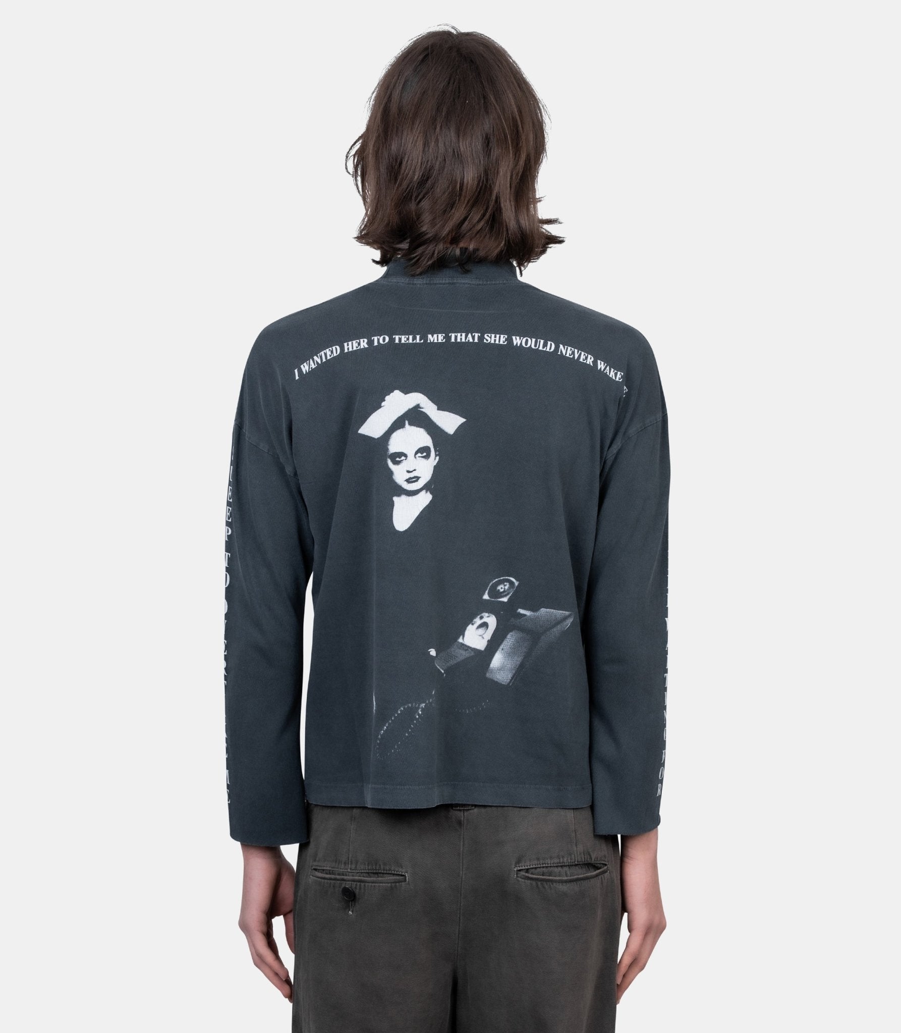 T-shirt manches longues mockneck never wake me - 010-899-XS - Enfants riches déprimés