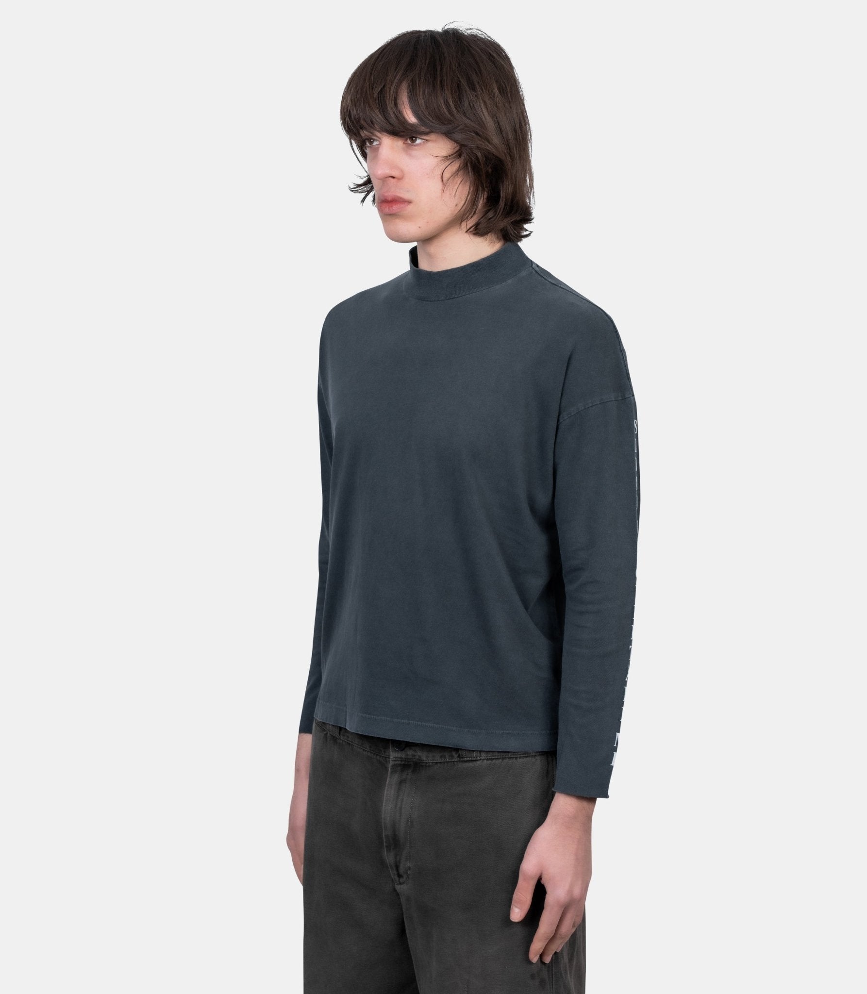 T-shirt manches longues mockneck never wake me - 010-899-XS - Enfants riches déprimés