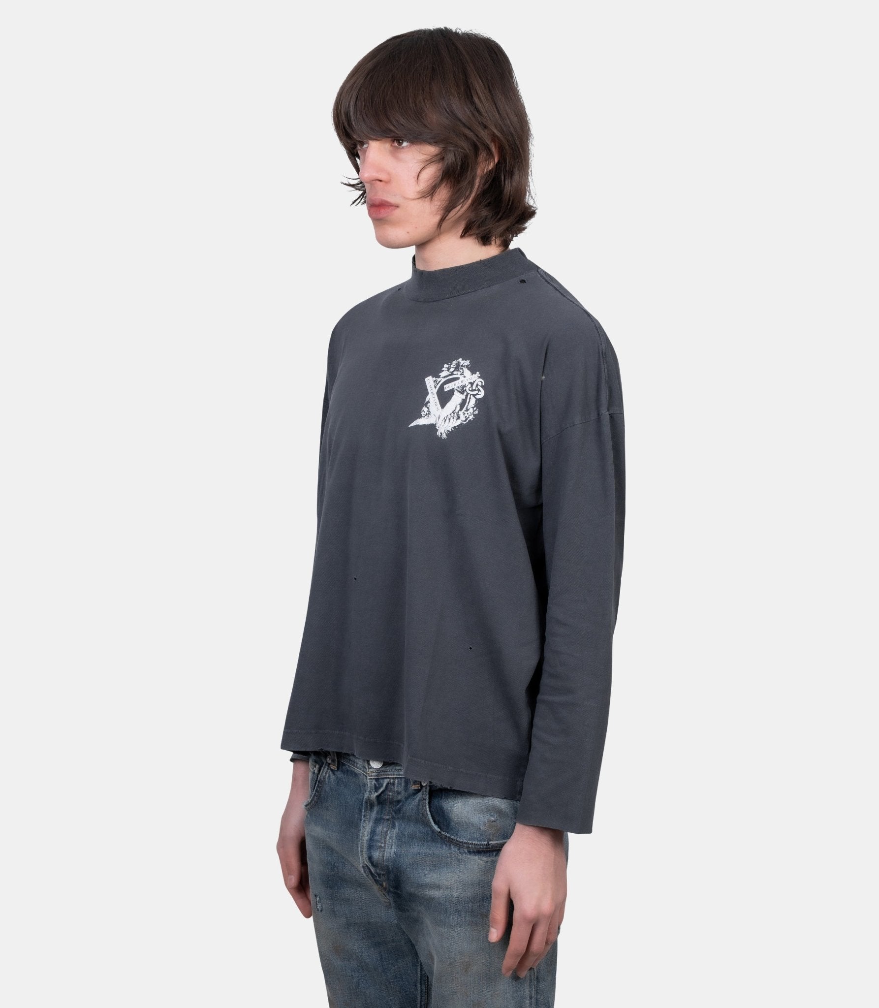 T-shirt manches longues mockneck un secret - 010-900-M - Enfants riches déprimés