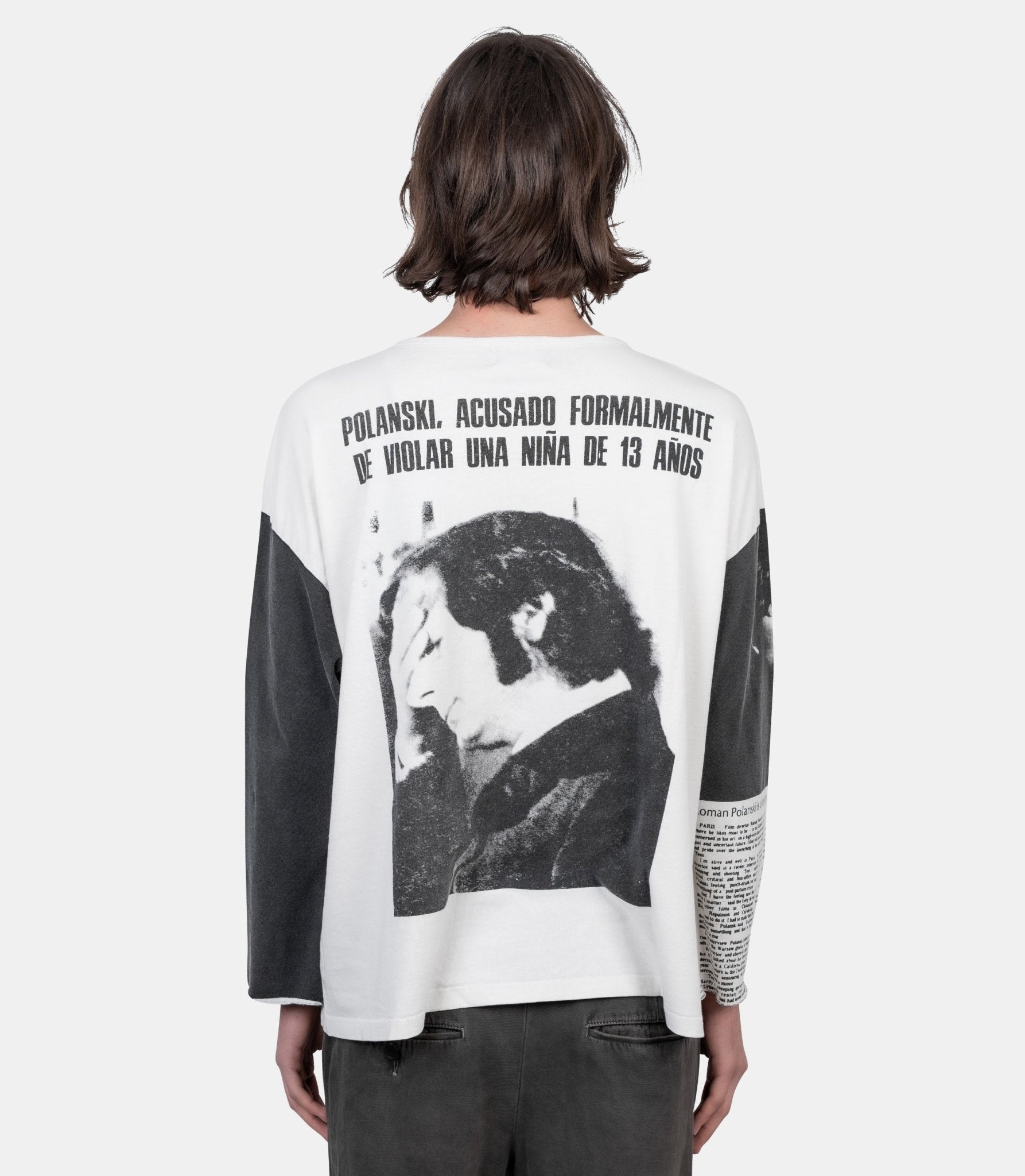 T-shirt manches longues oversized roman - 010-893-L - Enfants riches déprimés