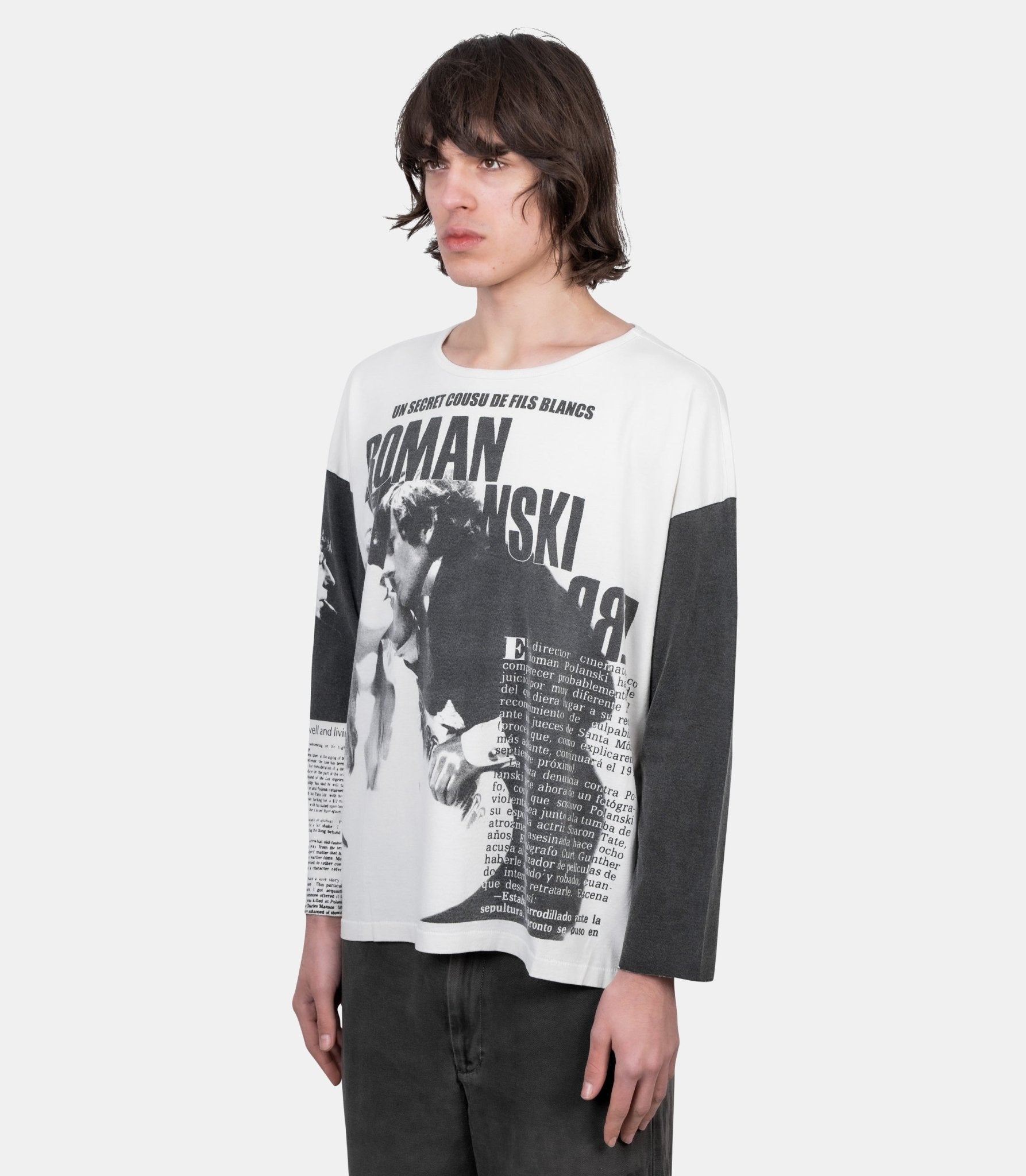 T-shirt manches longues oversized roman - 010-893-L - Enfants riches déprimés