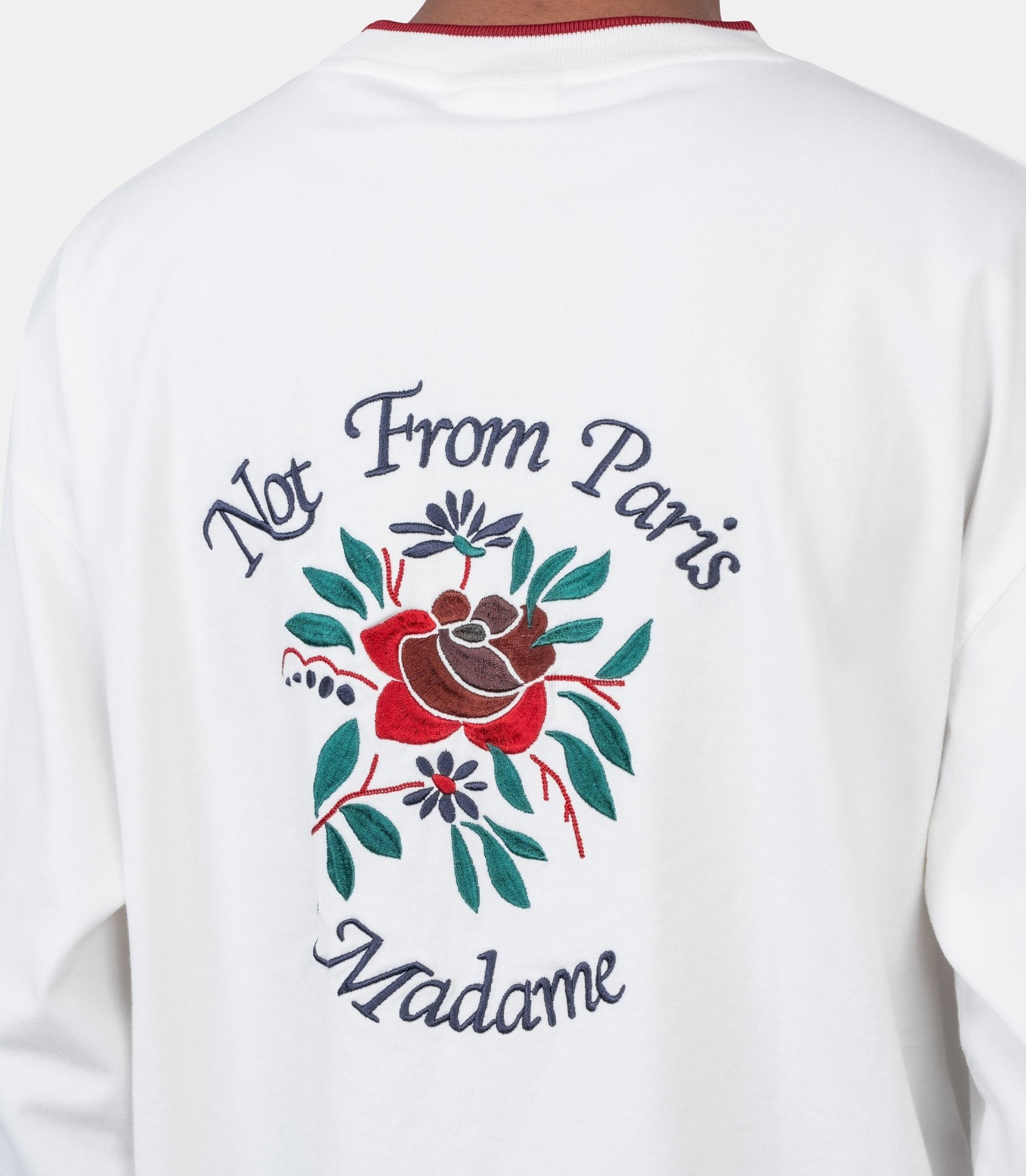 T-shirt manches longues slogan rose - J-TS287-CO248-OW-XS - Drôle de monsieur