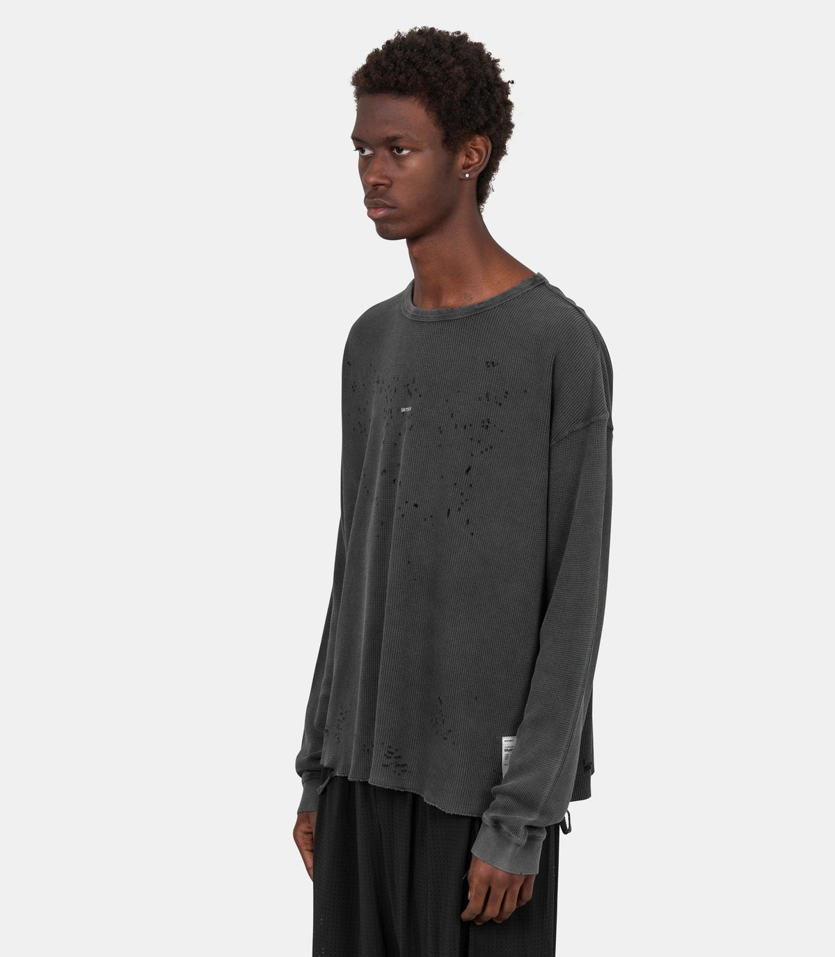 T-shirt manches longues waffle mothtech-11113-00A01-S-Satisfy