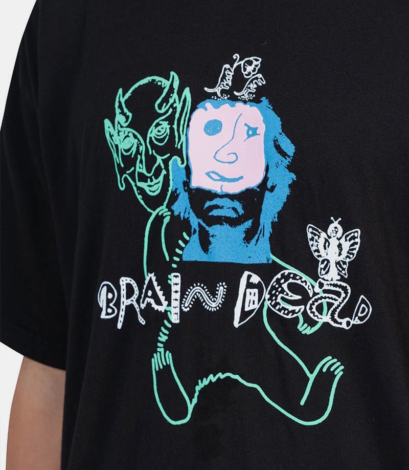 T-shirt masksT00004082 - BLACK - FW24 - SBrain dead