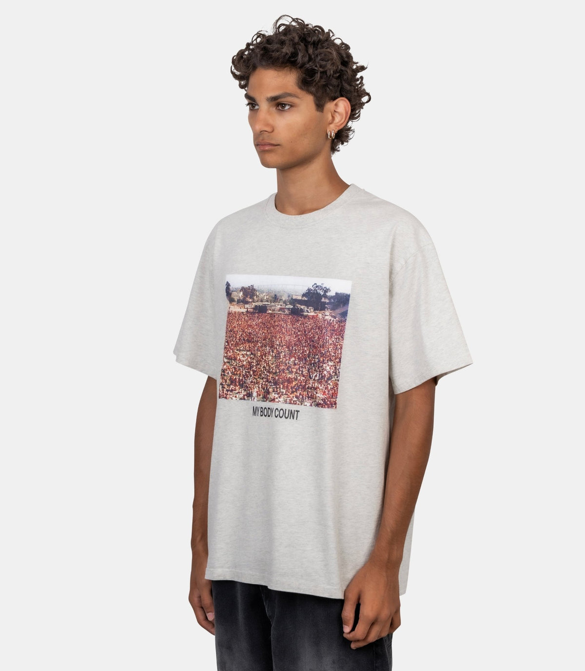 T-shirt my body count-AW26ST0111-melangegrey-S-Carne bollente
