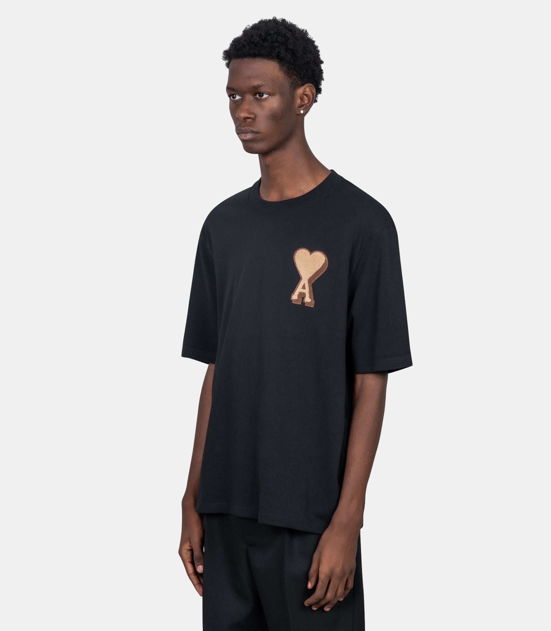 T-shirt patch ami paris - UTS352.726.001 - XS - Ami paris