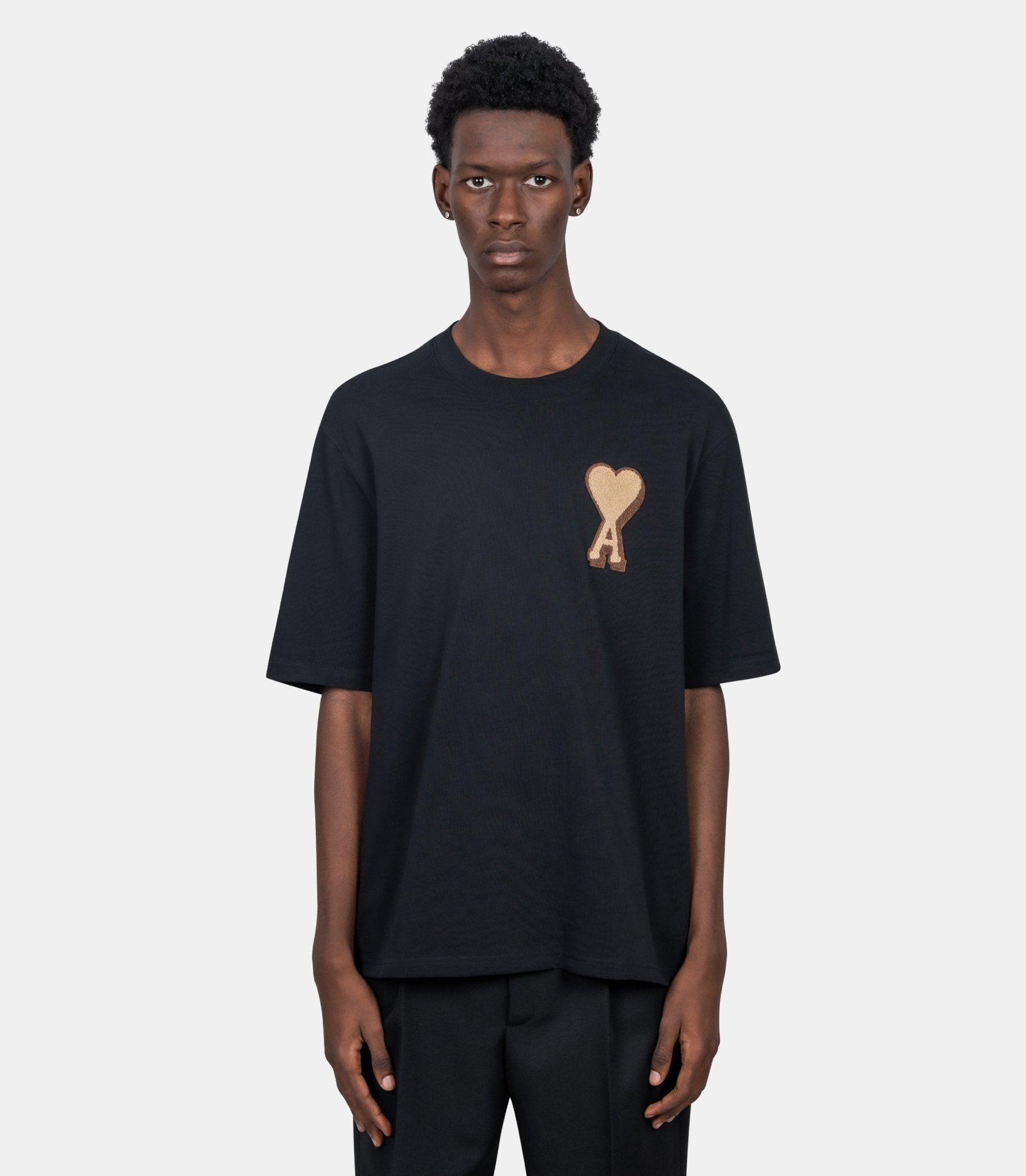 T-shirt patch ami paris - UTS352.726.001 - XS - Ami paris