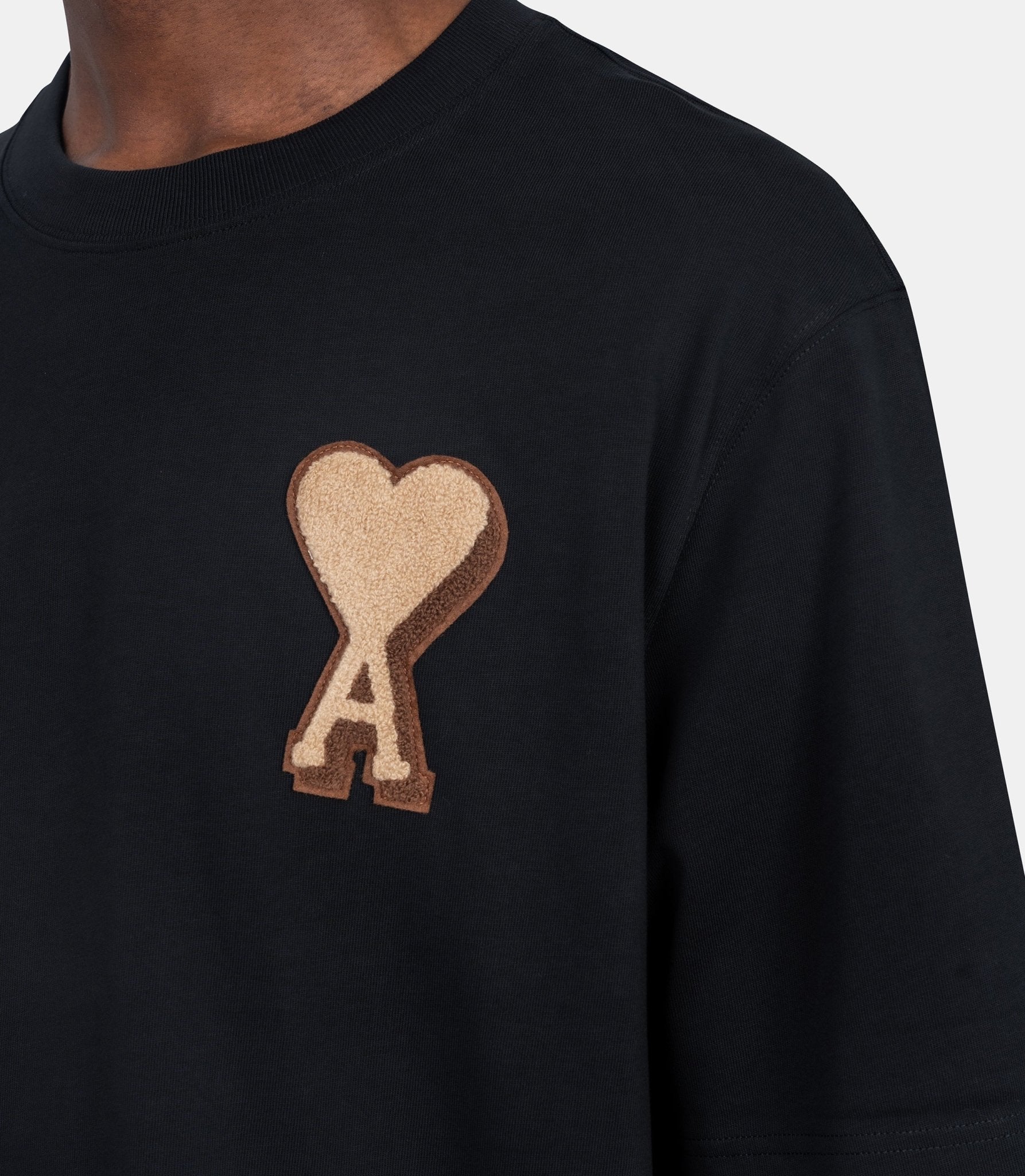 T-shirt patch ami paris - UTS352.726.001 - XS - Ami paris