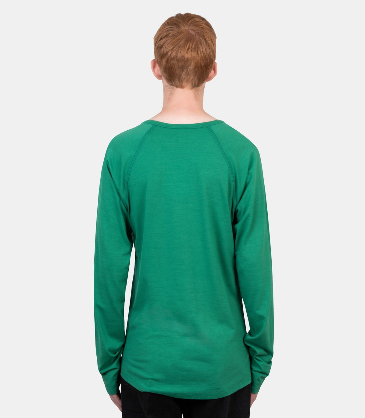 T-shirt raglan polar jersey-TSH23-JWV-EMERALD-WOOL-M-Rier