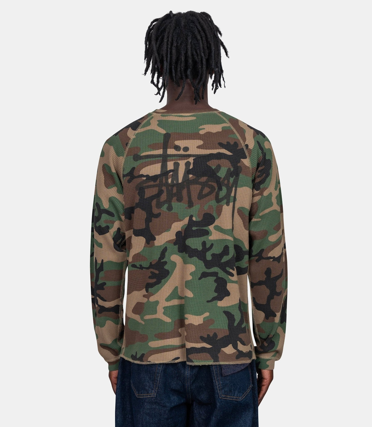 T-shirt raglan thermal basic stock-1140356-0423-S-Stüssy