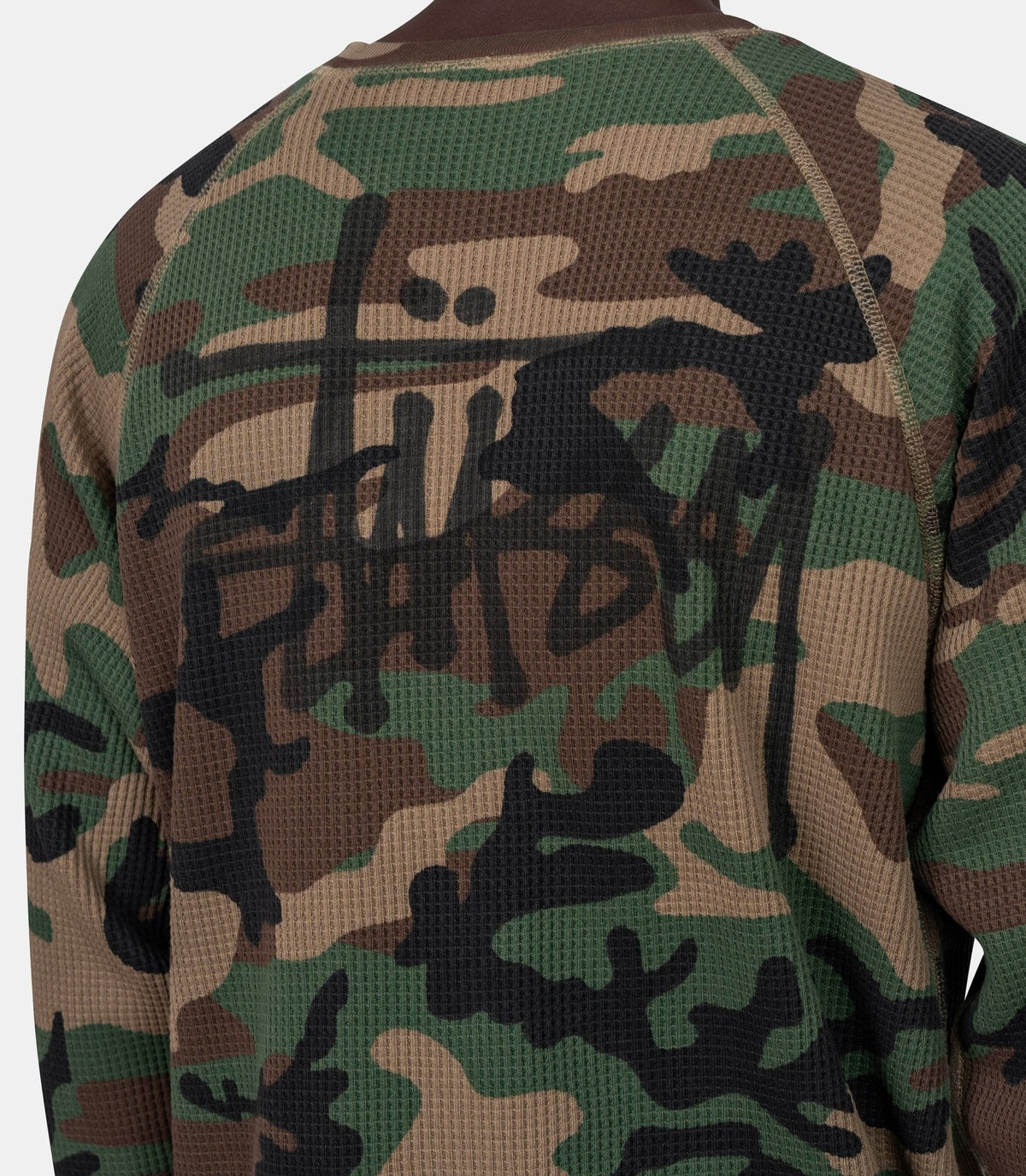 T-shirt raglan thermal basic stock-1140356-0423-S-Stüssy