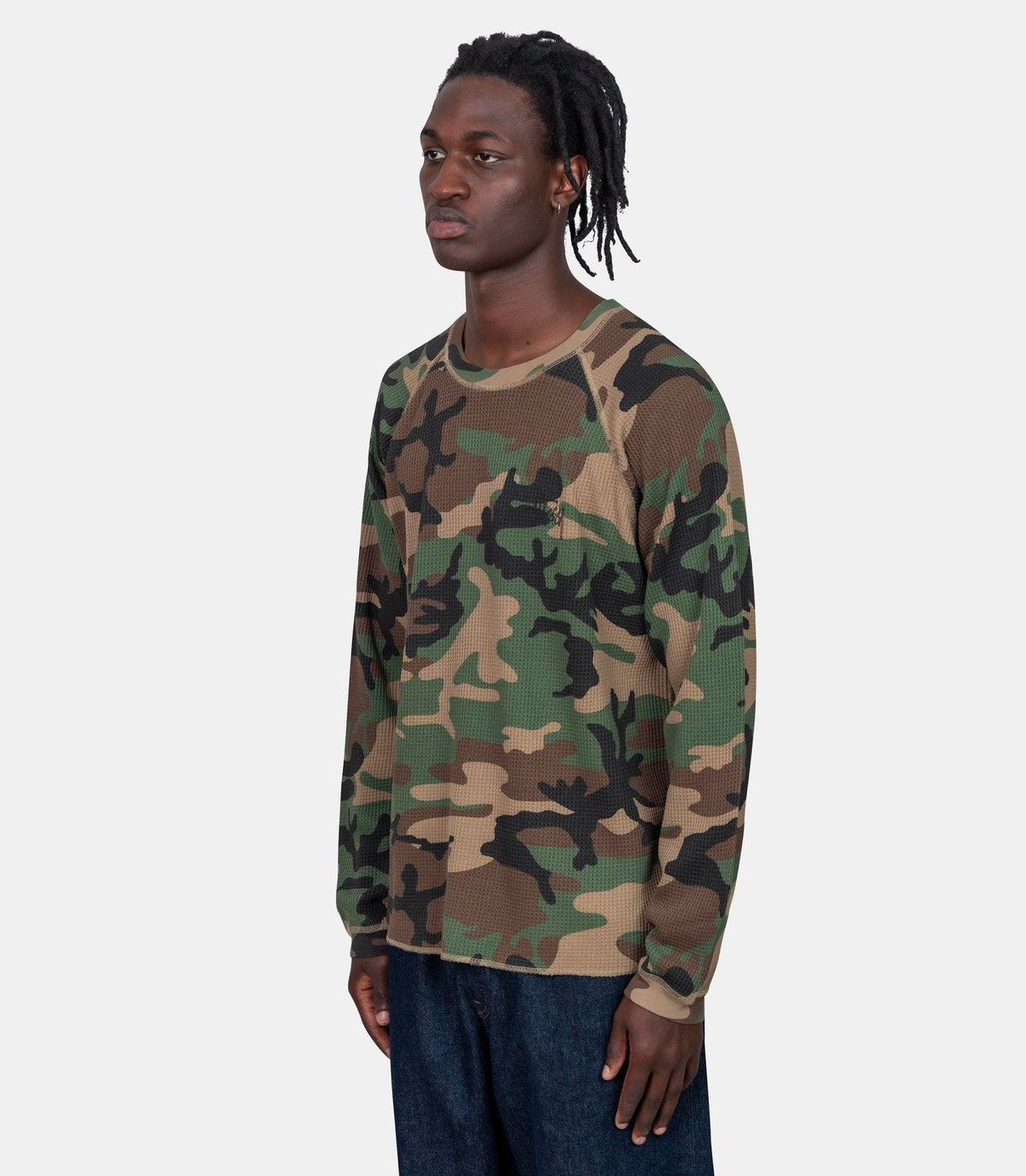 T-shirt raglan thermal basic stock-1140356-0423-S-Stüssy