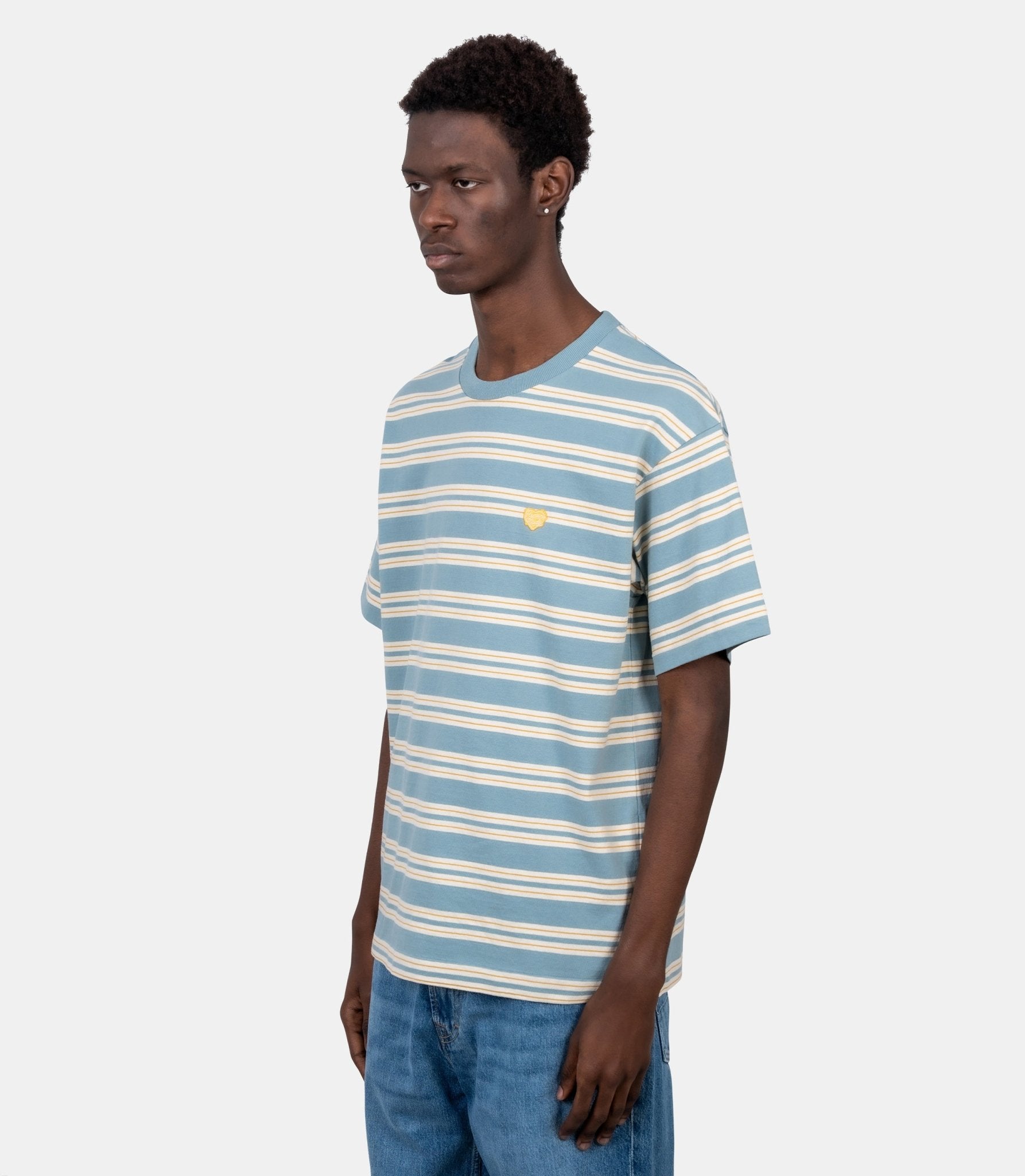 T-shirt rayé - HM31CS022BL-M - Human made