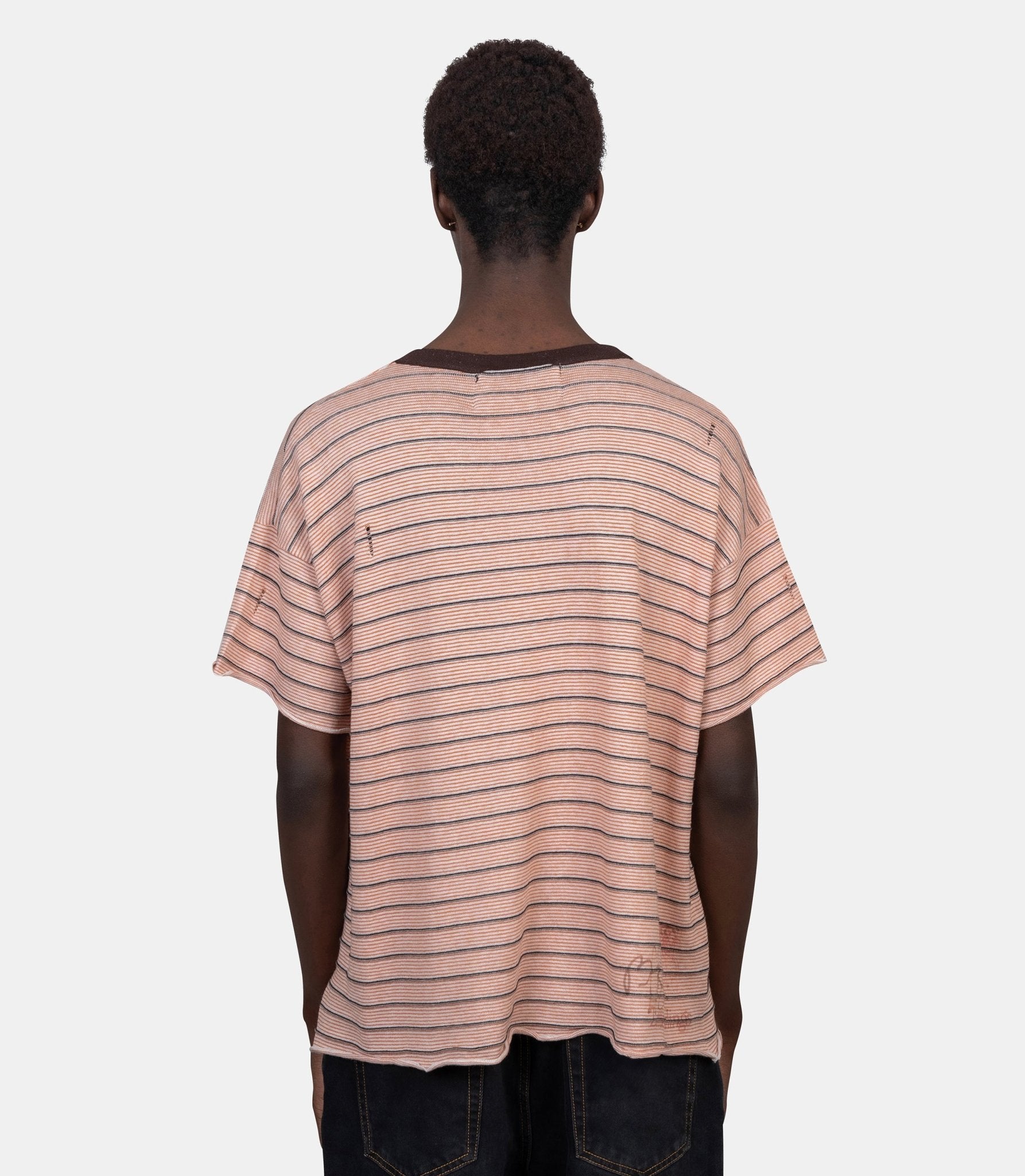 T-shirt rayé little darling - 6U005Q1010MRN-S - Paly hollywood