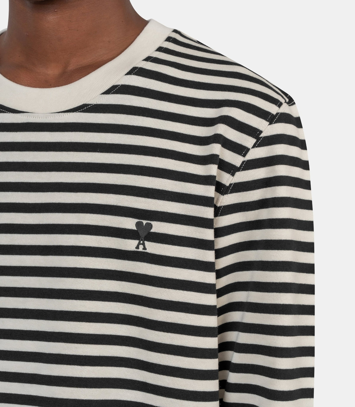T-shirt rayé manches longues ami de cœur-UTS414.JE0241.044-XS-Ami paris